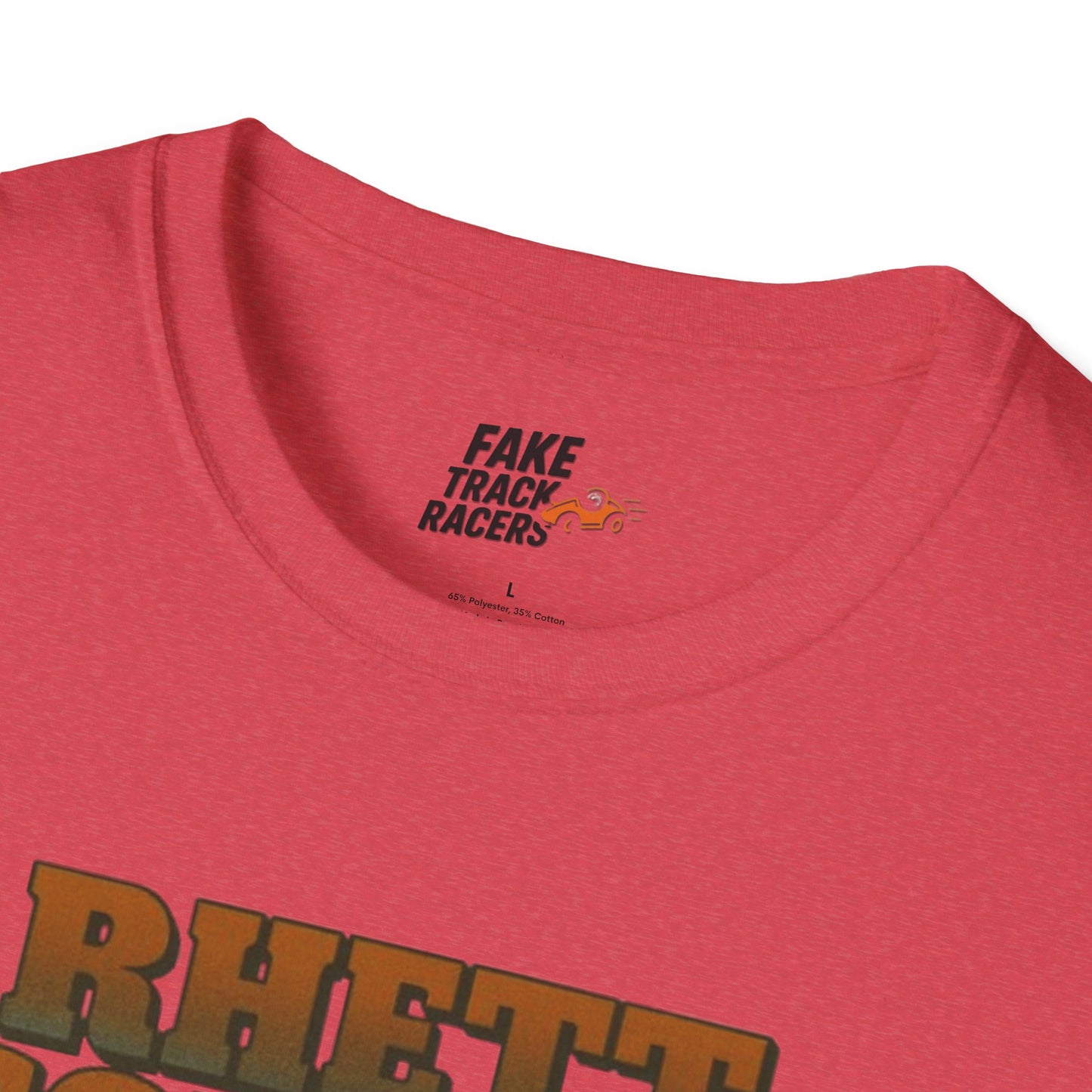 Vintage 90s Racing Tee Shirt RHETT COWAN, Fake Track Racing Shirt