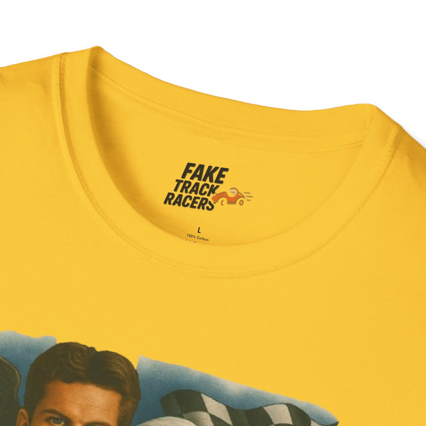 Vintage Style 90s Racing Tee Shirt BEAU DIESEL BC Fake Track Racers