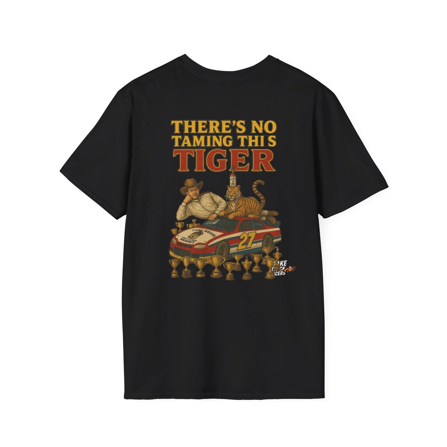 Vintage Style 90s Racing Tee Shirt STEVIE KREASY Whiskey Fake Track Racers