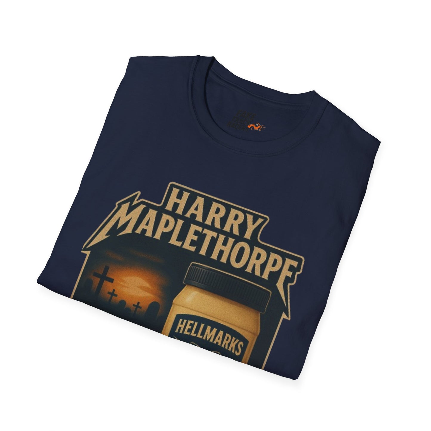 Vintage Style 90s Racing Tee Shirt HARRY MAPLETHORPE Hellmark's Fake Track Racers