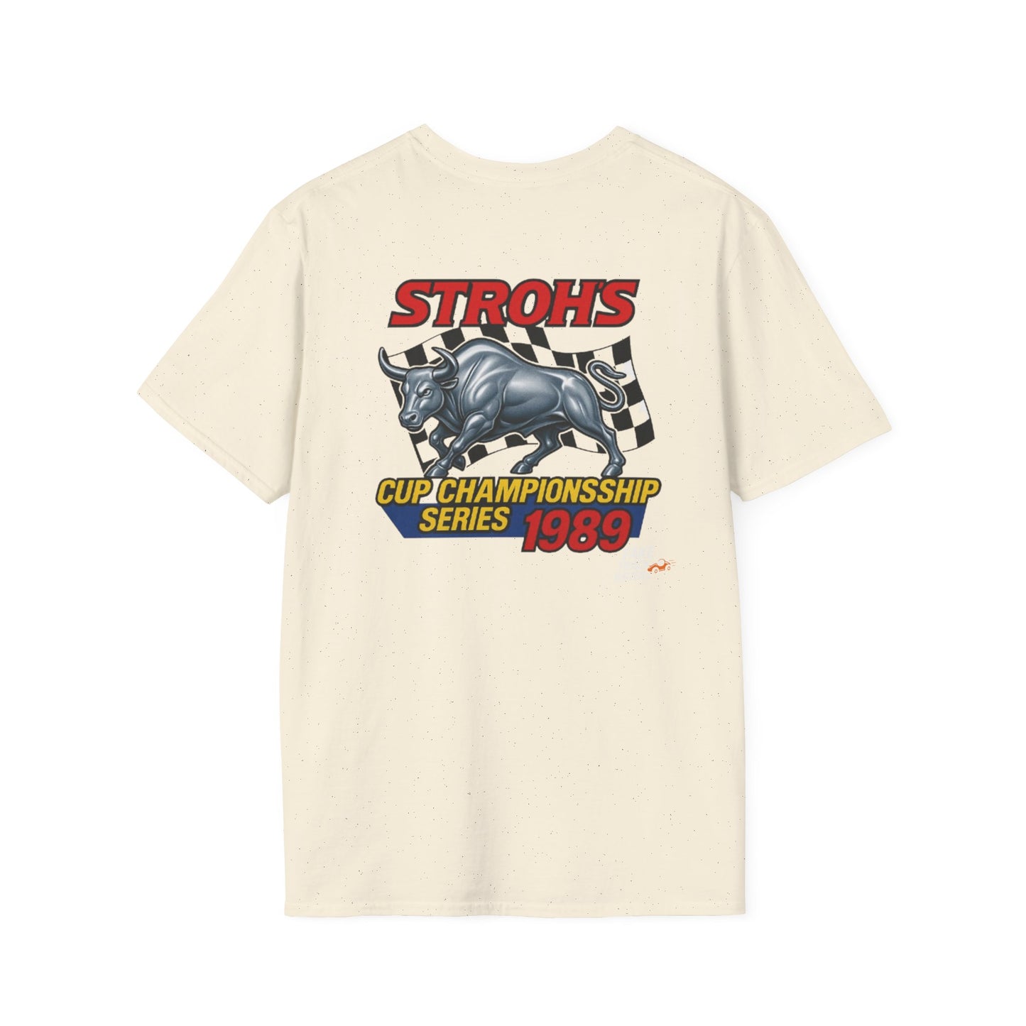Vintage Style 90s Racing Tee Shirt SHOWDOWN AT SUNDOWN Fake Track Racers