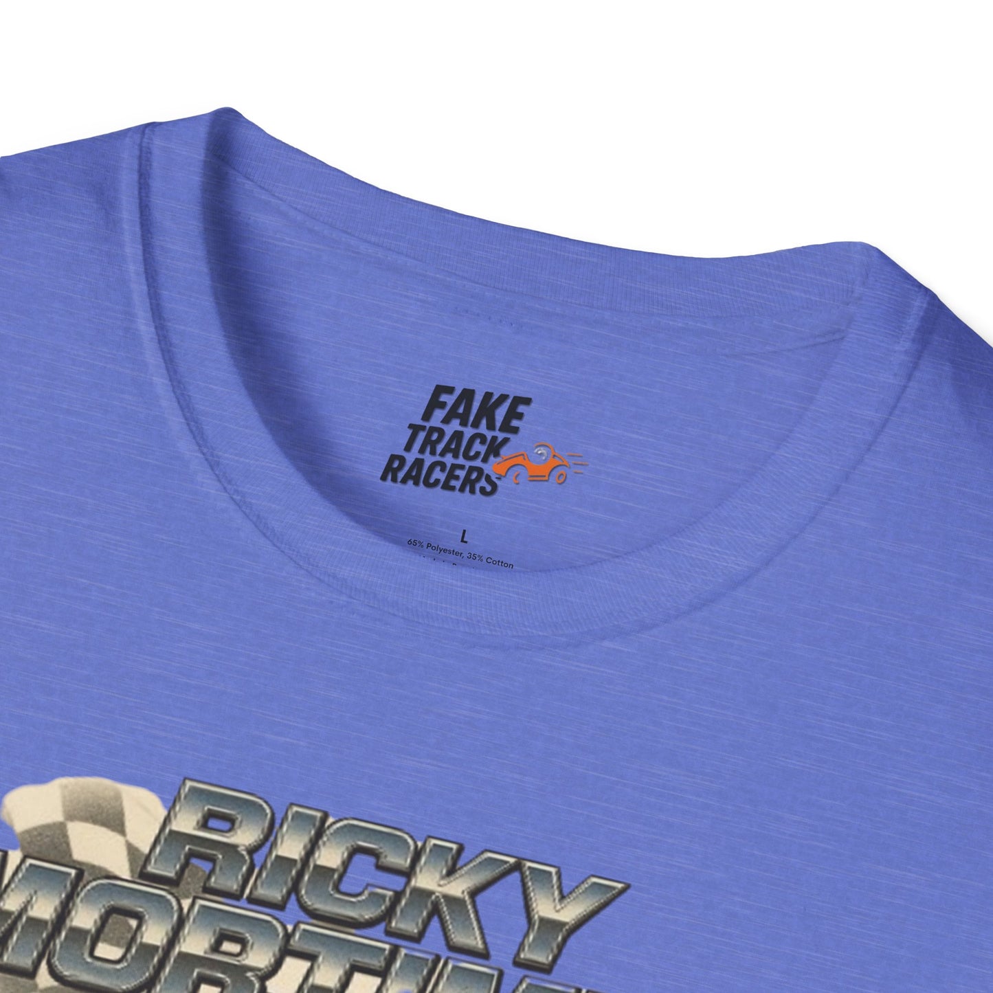 Vintage Style 90s Racing Tee Shirt RICKY MORTIMER PHOON Fake Track Racers
