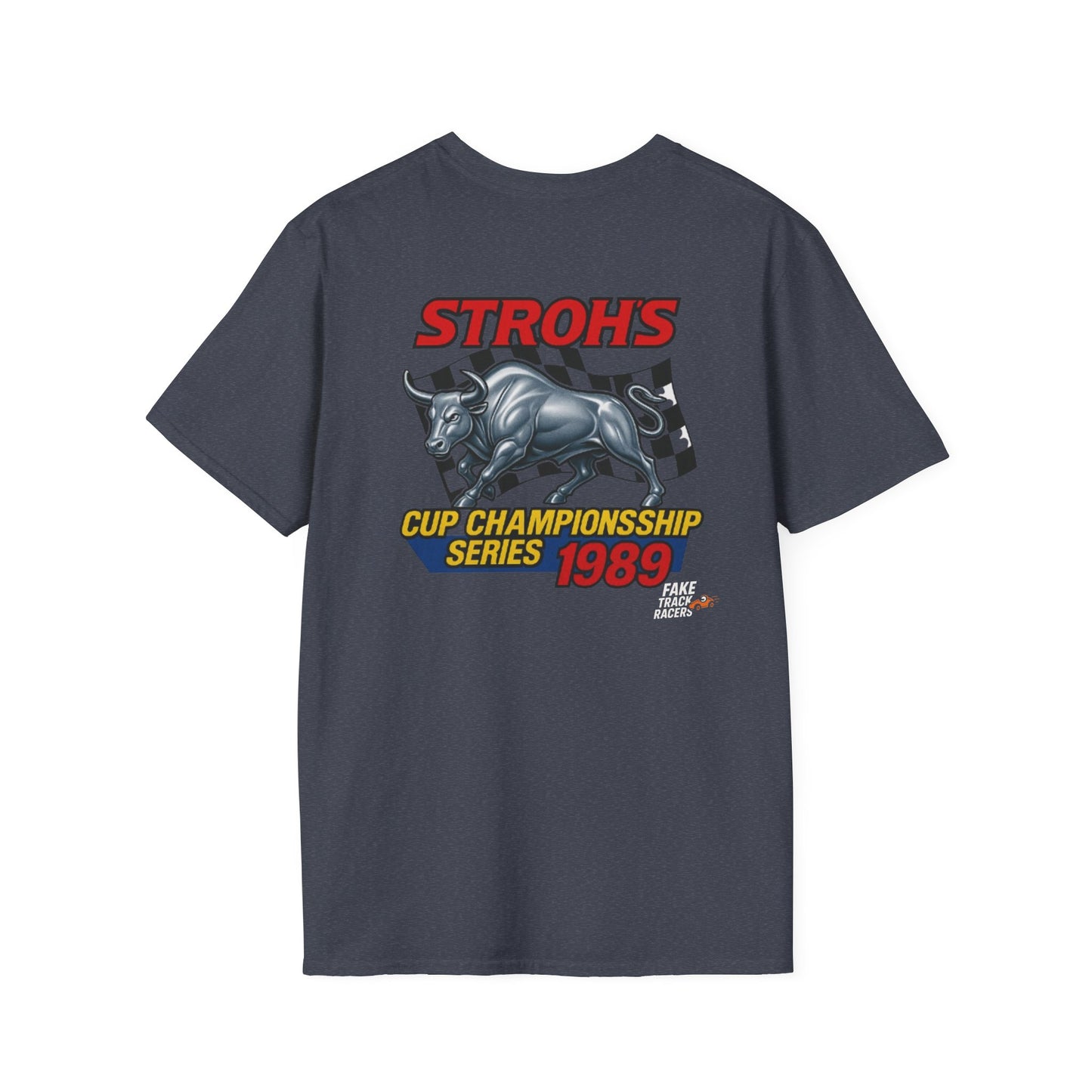 Vintage Style 90s Racing Tee Shirt SHOWDOWN AT SUNDOWN Fake Track Racers