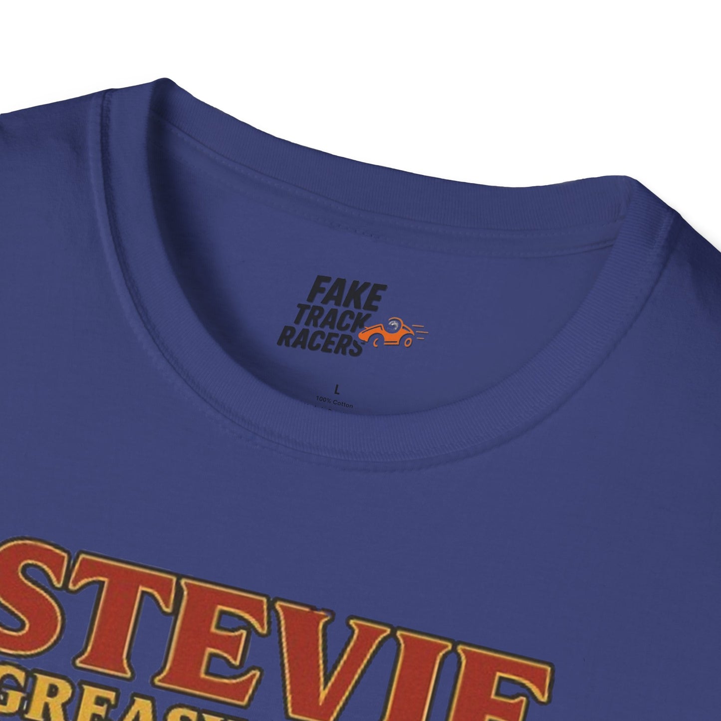 Vintage Style 90s Racing Tee Shirt STEVIE KREASY Whiskey Fake Track Racers