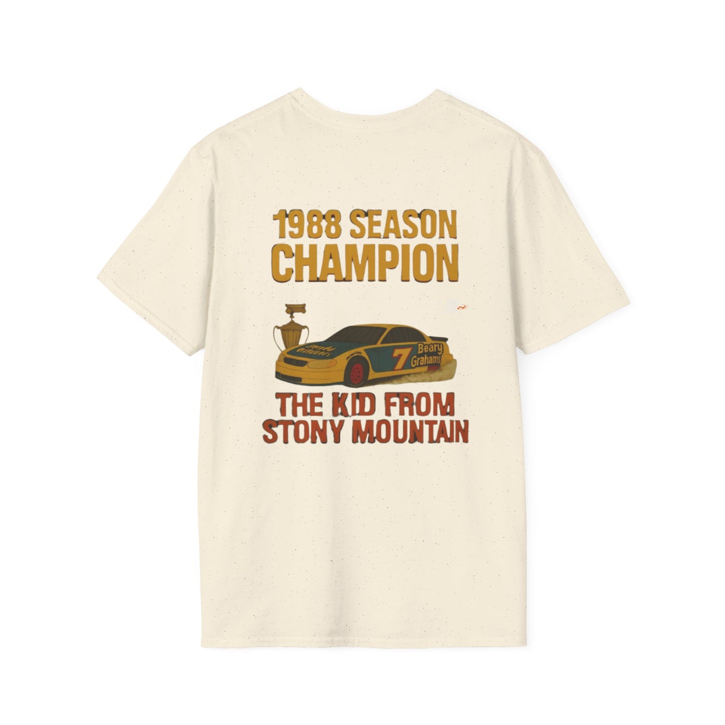 Vintage Style Racing Tee Shirt SAMMY TICKLE, 1988 Champion Shirt Fake Track Racers