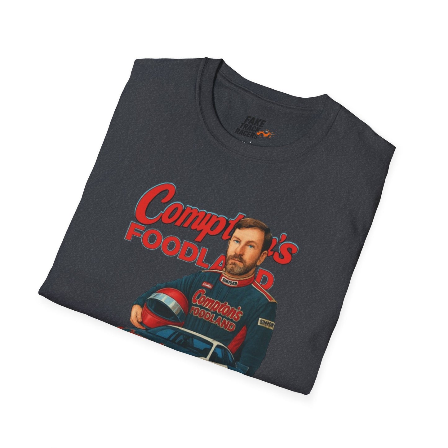 Vintage Style 90s Racing Tee Shirt GERONIMO LaFEET Comptons Fake Track Racers