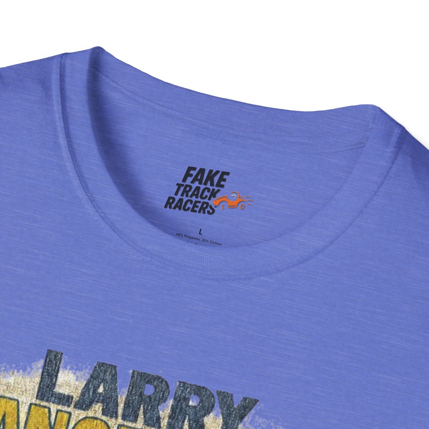 Vintage Style 90s Racing Tee Shirt LARRY DANGERMAN Deliver Shirt Fake Track Racers