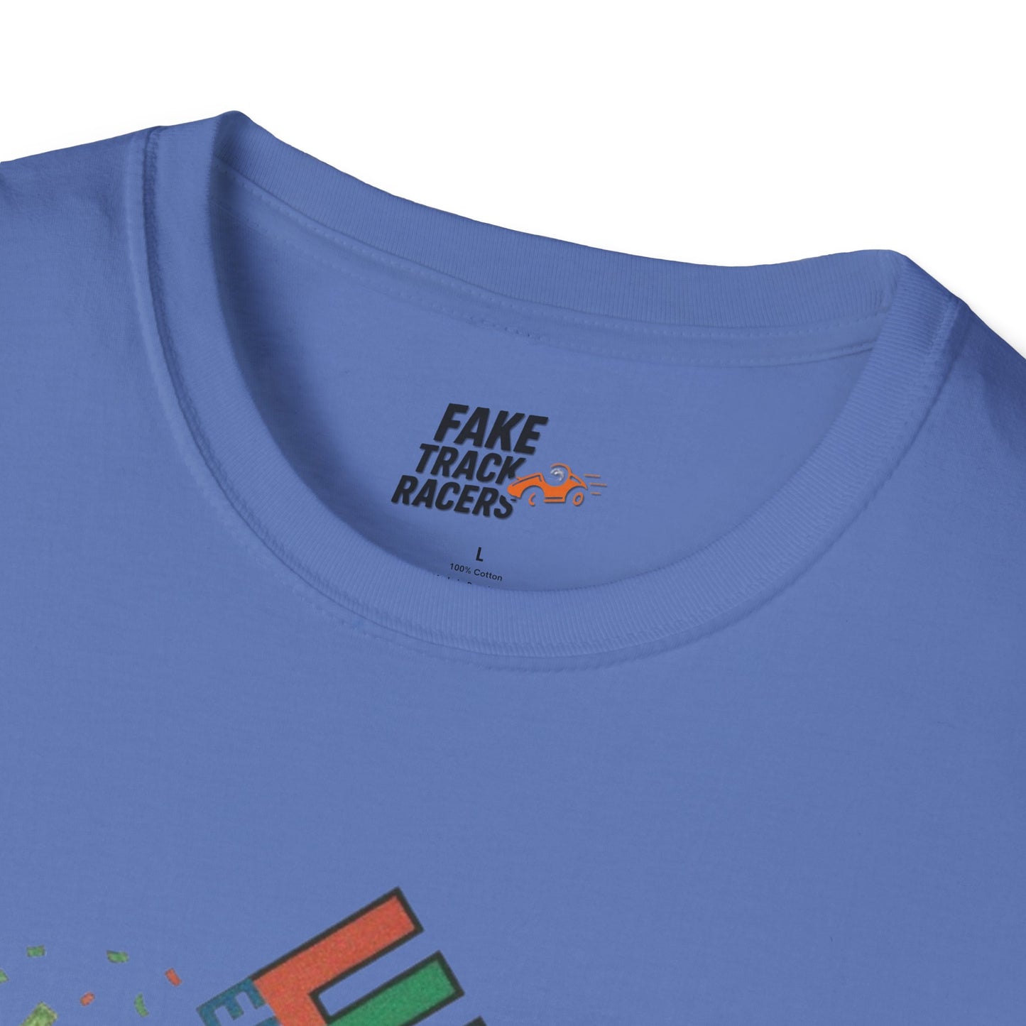 Vintage Style 90s Racing Tee Shirt BUCK BLANKENSHIP Enron Fake Track Racers