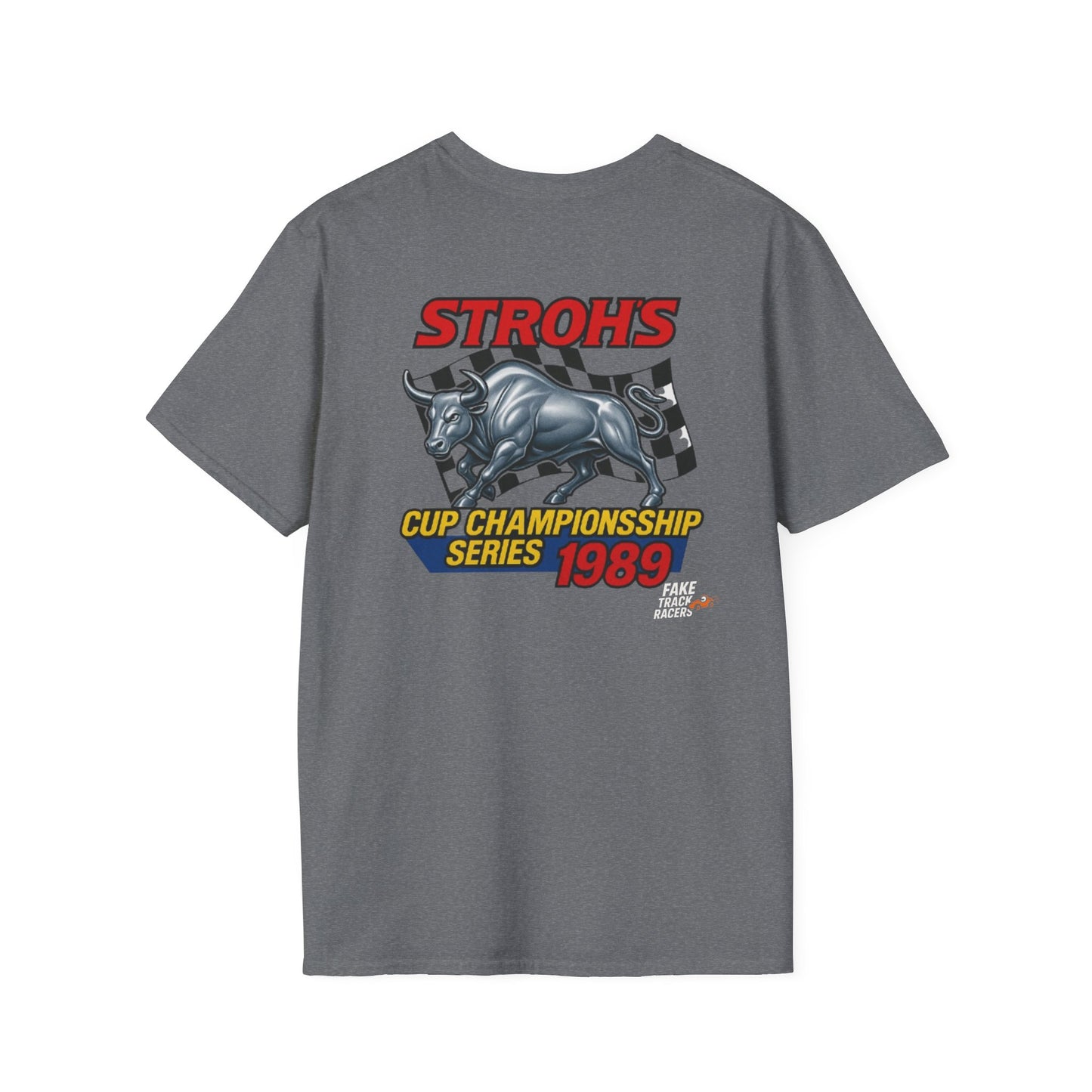 Vintage Style 90s Racing Tee Shirt SHOWDOWN AT SUNDOWN Fake Track Racers