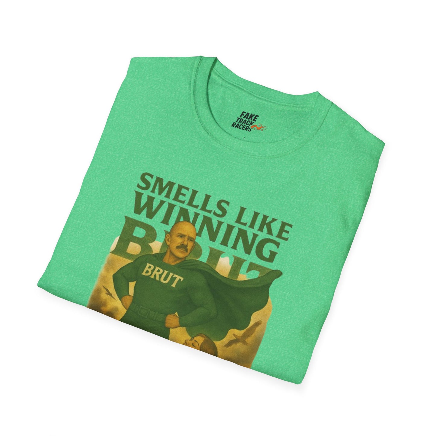 Vintage Style 90s Racing Tee Shirt HOWIE SCHROEDER Brut Fake Track Racers