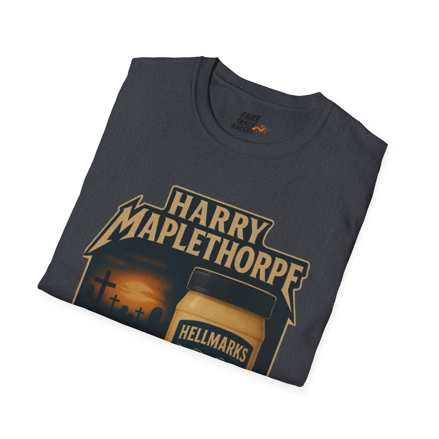 Vintage Style 90s Racing Tee Shirt HARRY MAPLETHORPE Hellmark's Fake Track Racers