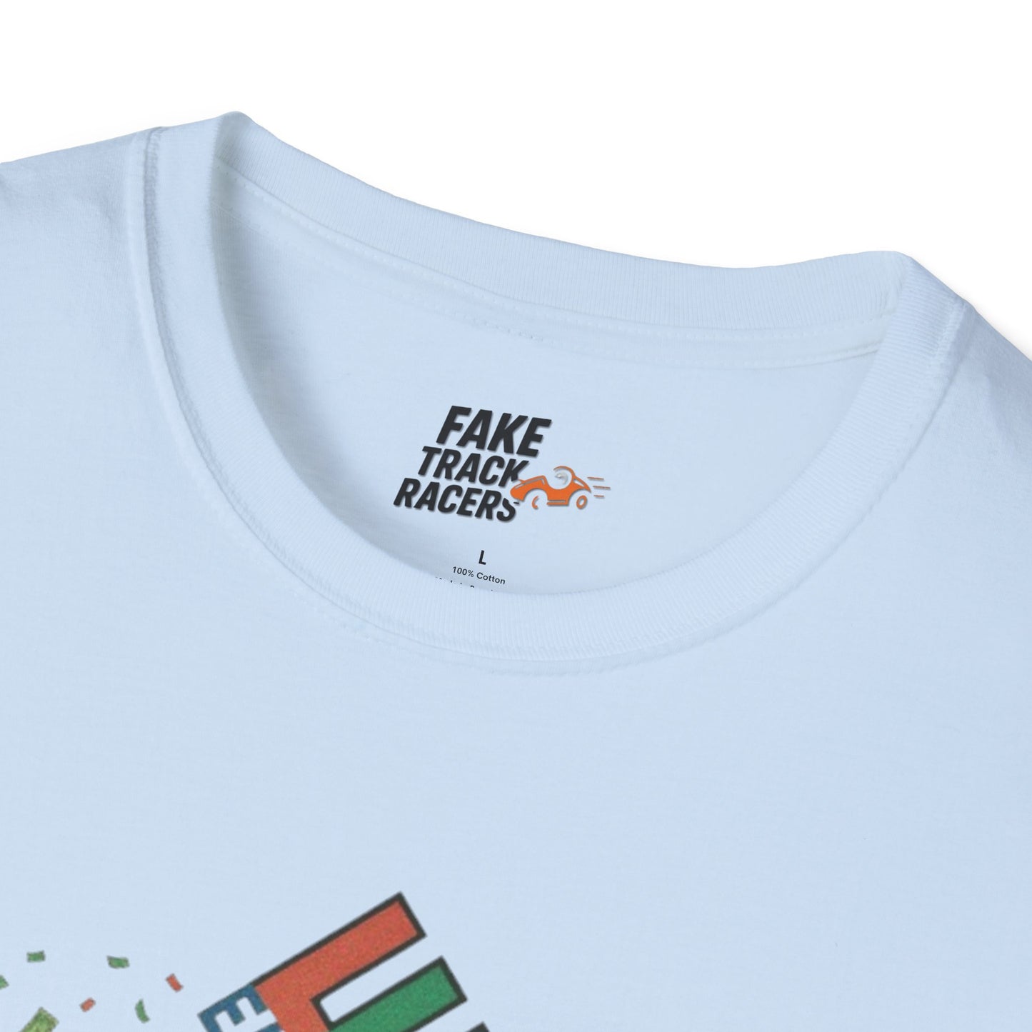 Vintage Style 90s Racing Tee Shirt BUCK BLANKENSHIP Enron Fake Track Racers