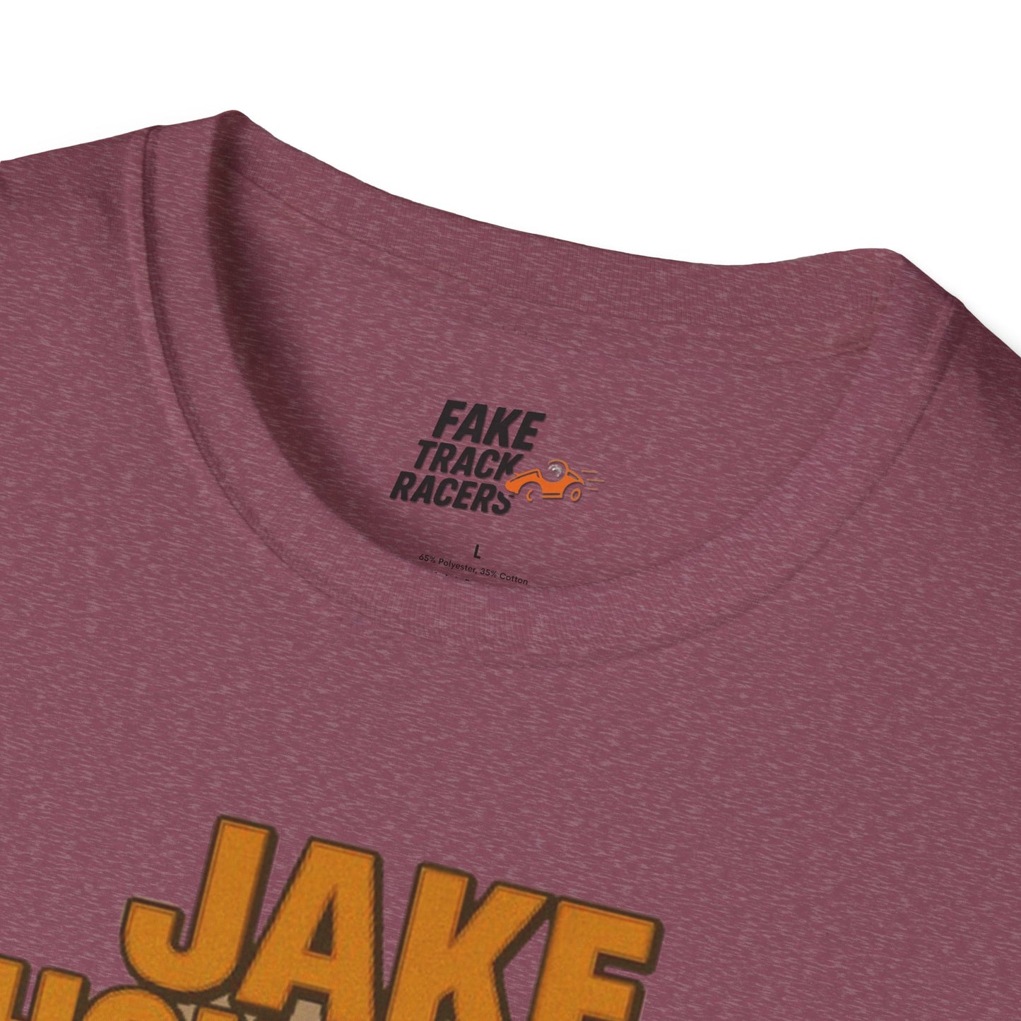 Vintage Style 90s Racing Tee Shirt JAKE OHOULAHAN Lucky Trinkets Fake Track Racers