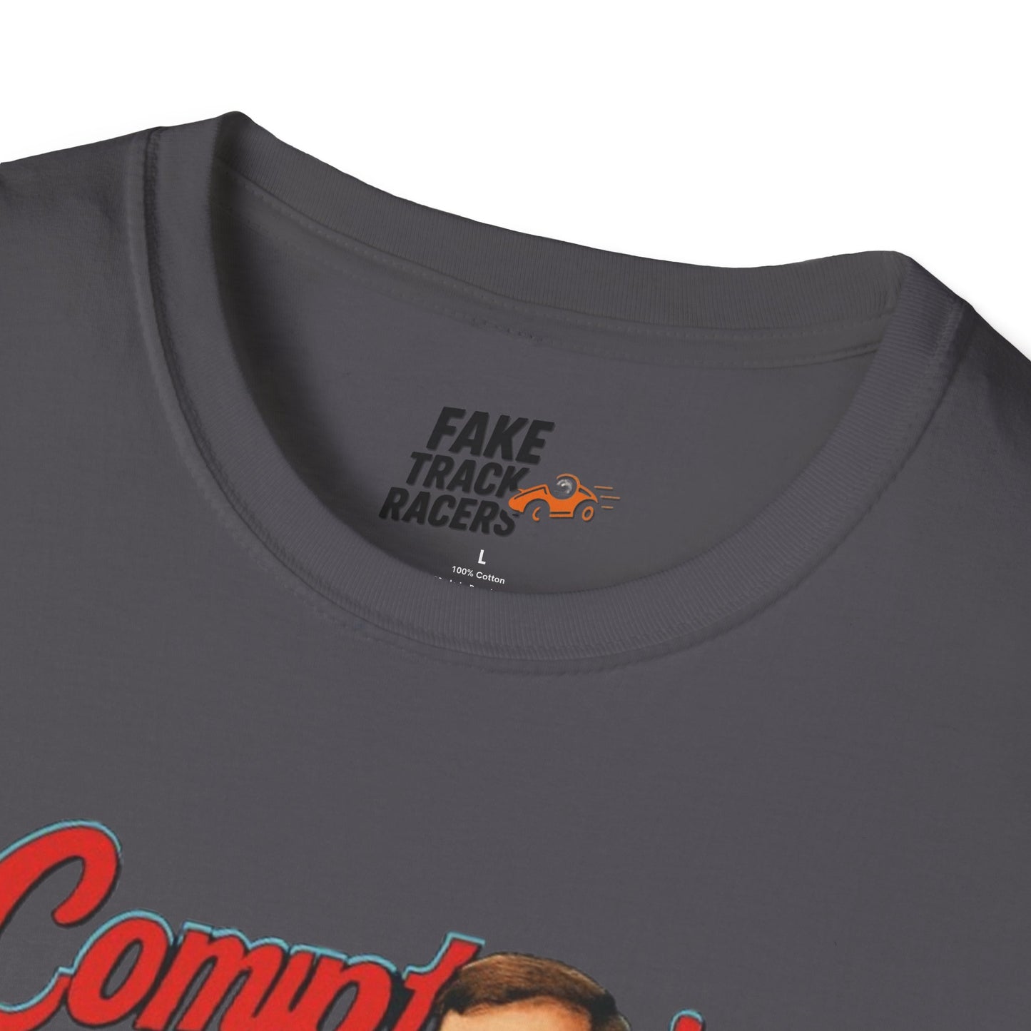 Vintage Style 90s Racing Tee Shirt GERONIMO LaFEET Comptons Fake Track Racers