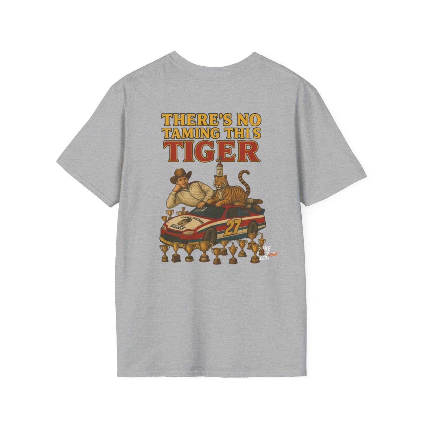 Vintage Style 90s Racing Tee Shirt STEVIE KREASY Whiskey Fake Track Racers