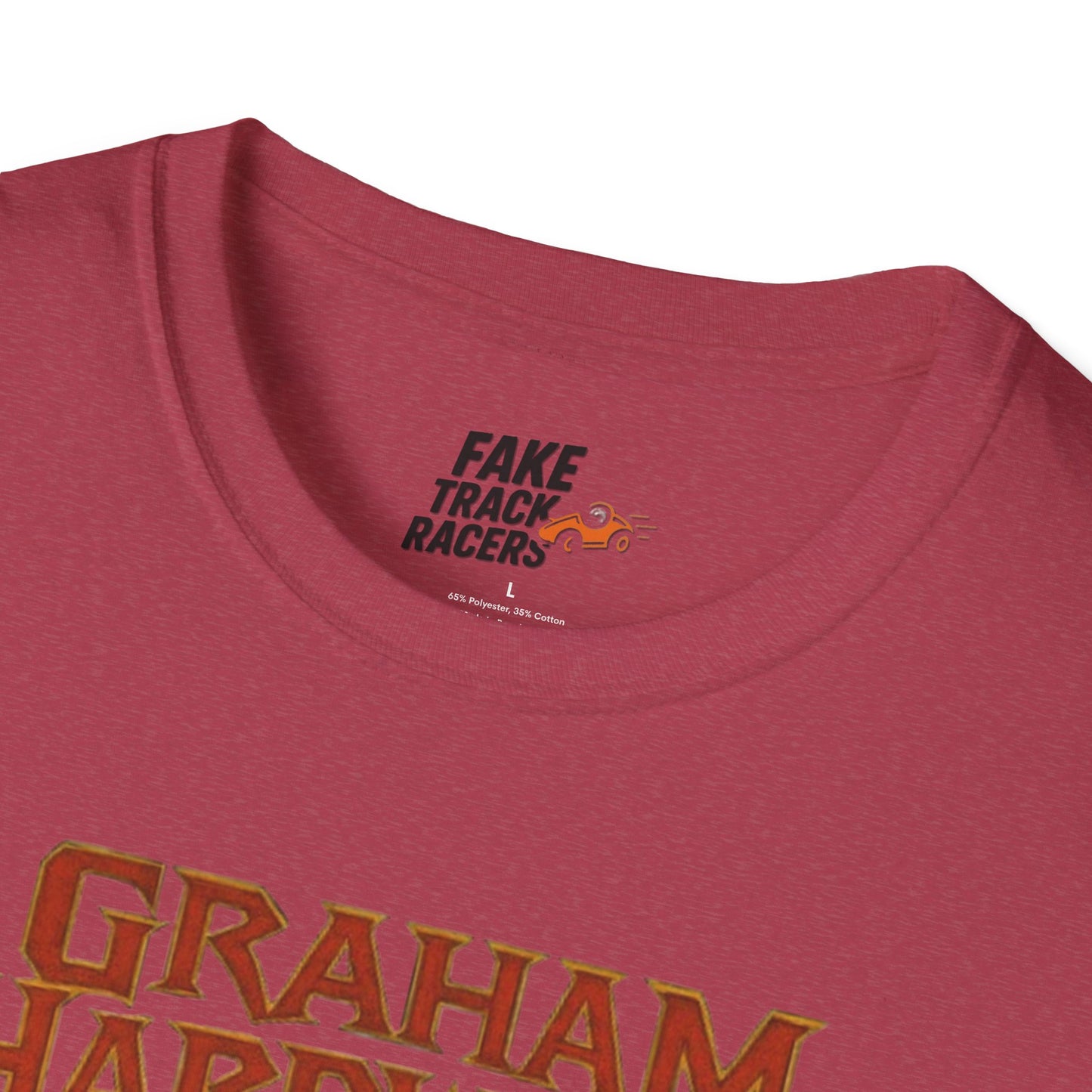 Vintage Style 90s Racing Tee Shirt GRAHAM HARDWICK AOL Fake Track Racers