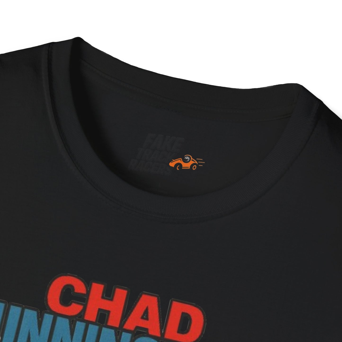 Vintage Style 90s Racing Tee Shirt CHAD CUNNINGHAM Showbiz Fake Track Racers