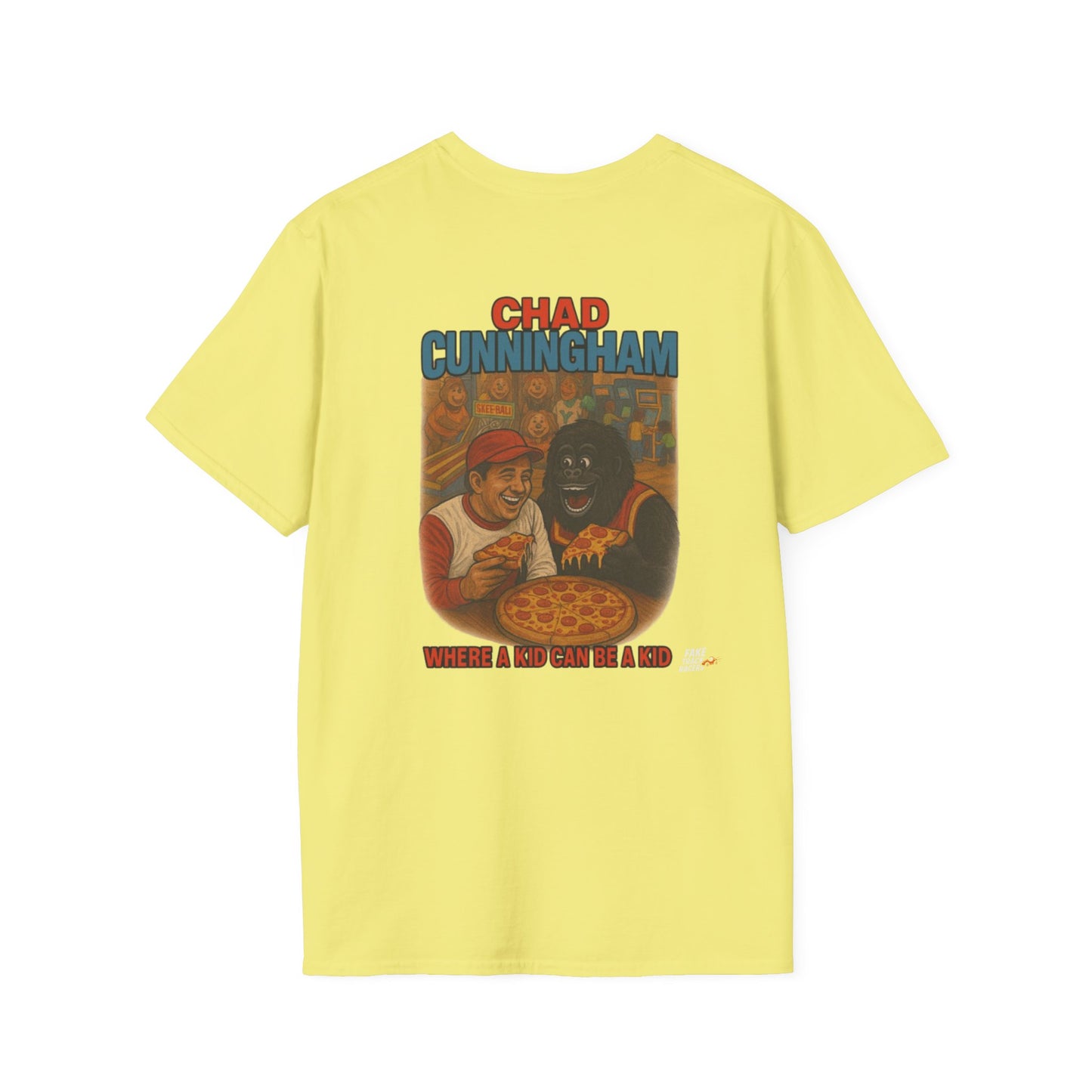Vintage Style 90s Racing Tee Shirt CHAD CUNNINGHAM Showbiz Fake Track Racers