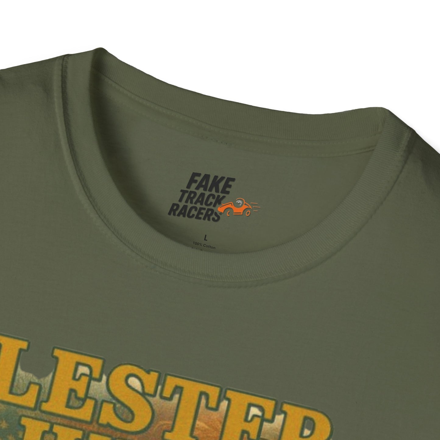 Vintage Style 90s Racing Tee Shirt LESTER JUDGE Memorial Shirt Fake Track Racers