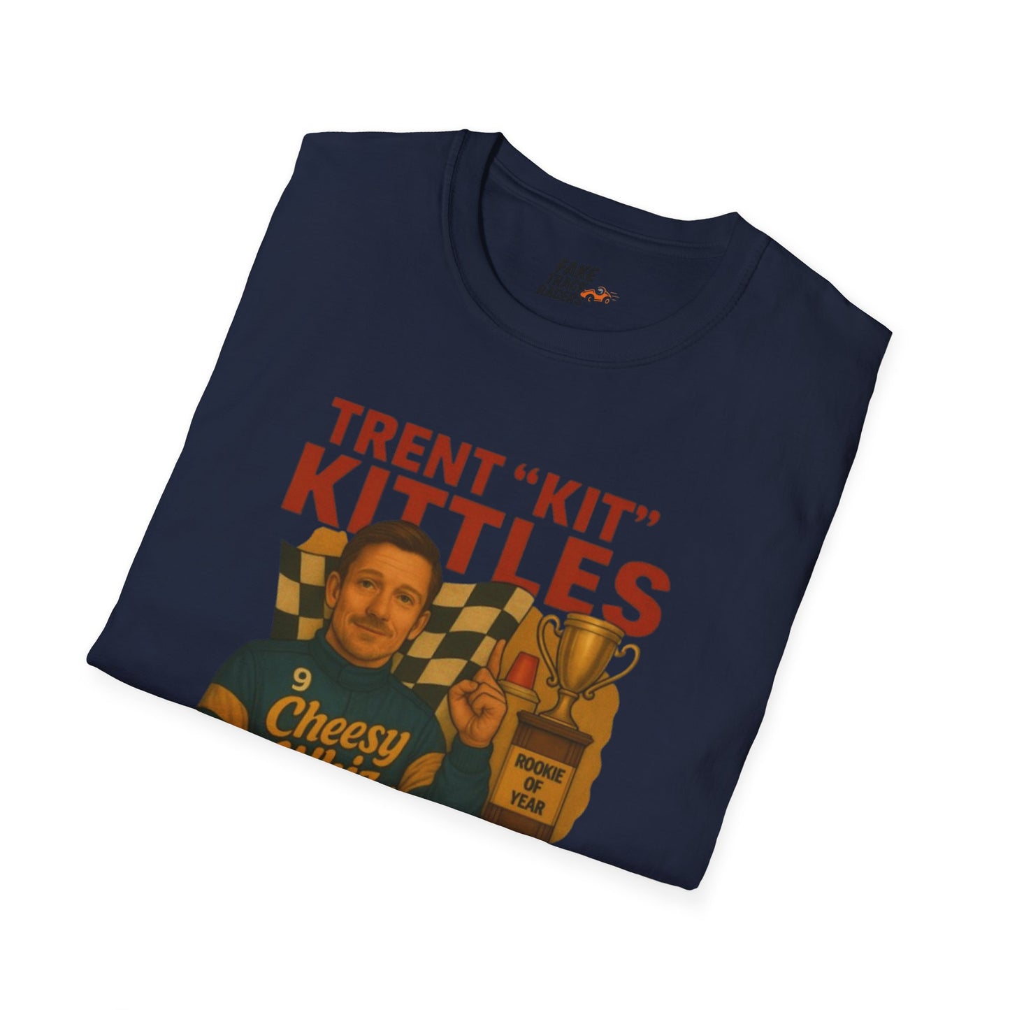 Vintage Style 90s Racing Tee Shirt TRENT KITTLES ROY Fake Track Racers
