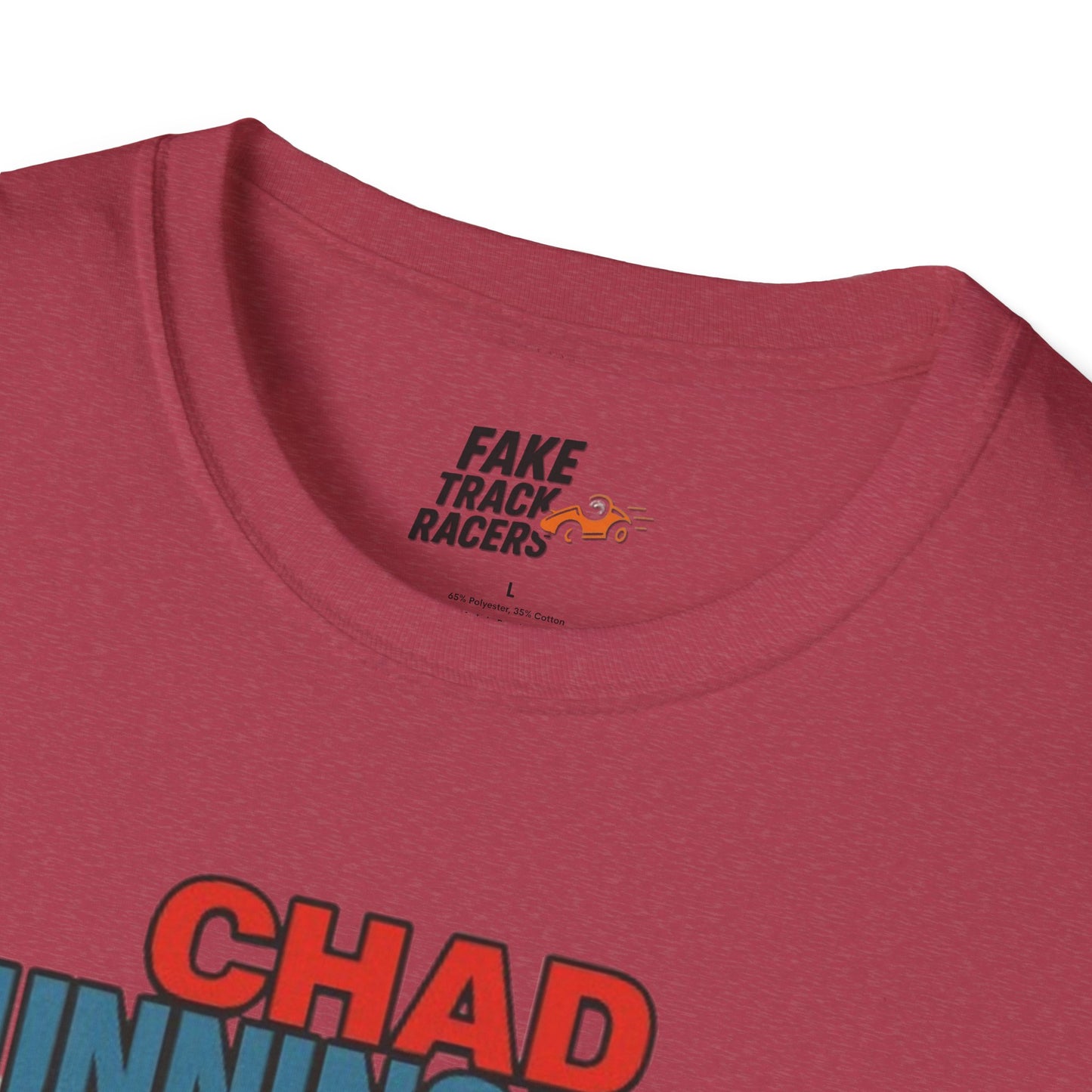 Vintage Style 90s Racing Tee Shirt CHAD CUNNINGHAM Showbiz Fake Track Racers