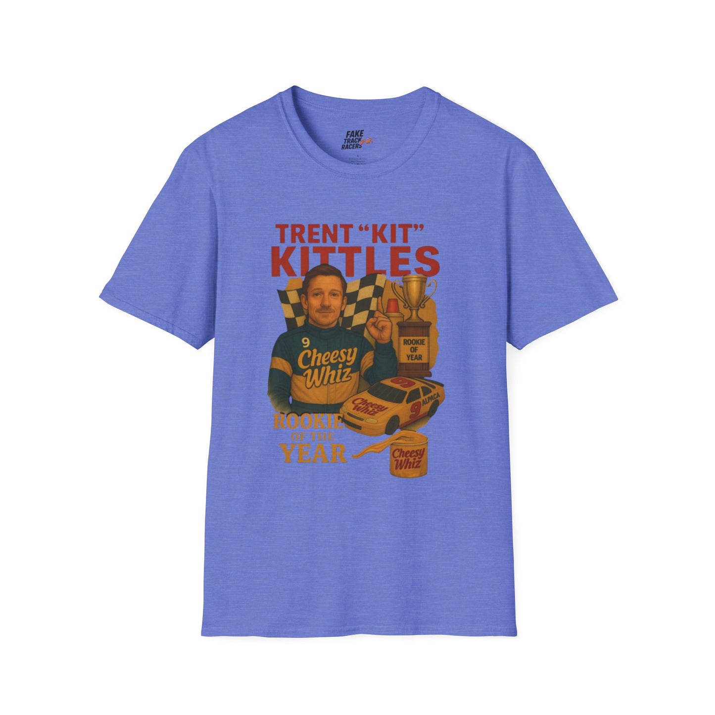 Vintage Style 90s Racing Tee Shirt TRENT KITTLES ROY Fake Track Racers