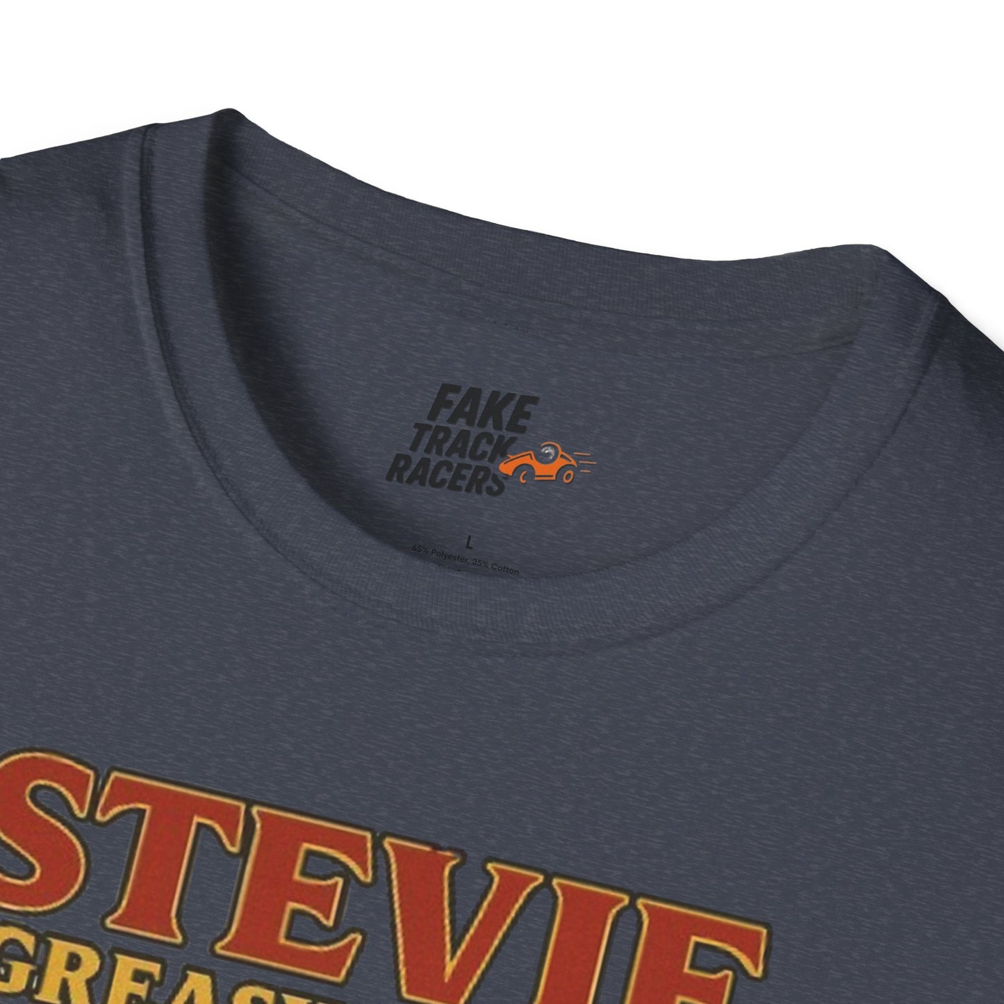 Vintage Style 90s Racing Tee Shirt STEVIE KREASY Whiskey Fake Track Racers