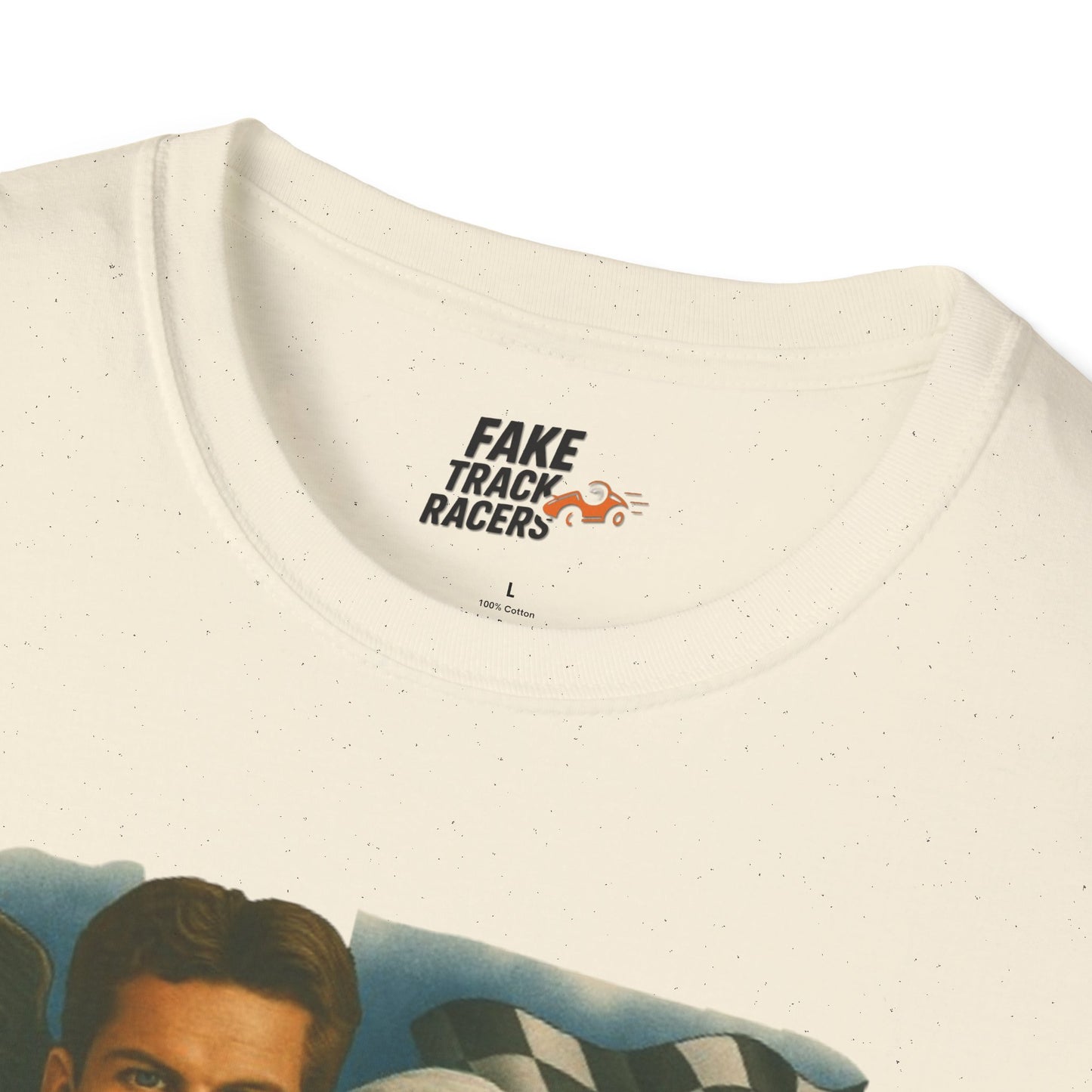Vintage Style 90s Racing Tee Shirt BEAU DIESEL BC Fake Track Racers