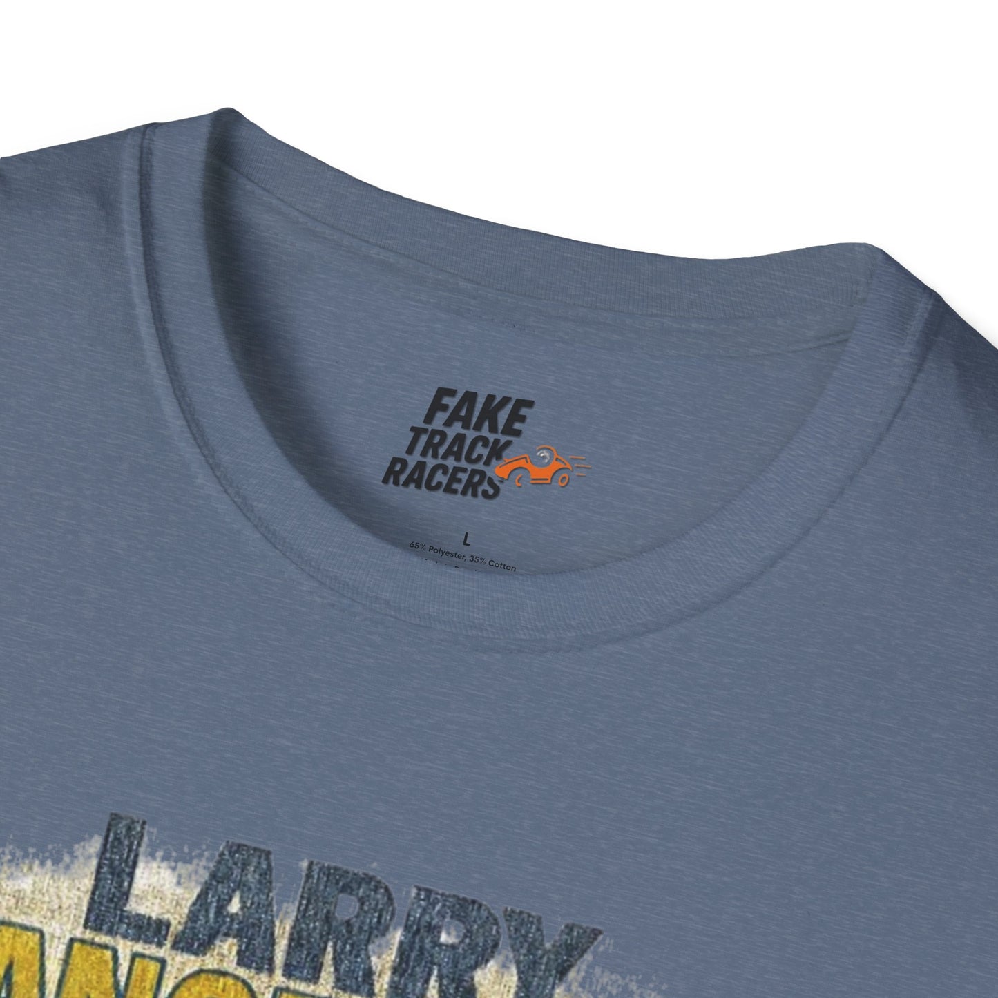 Vintage Style 90s Racing Tee Shirt LARRY DANGERMAN Deliver Shirt Fake Track Racers