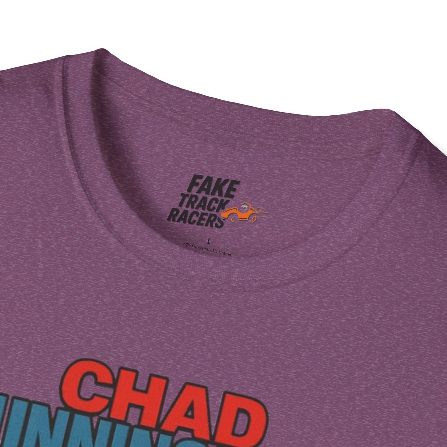 Vintage Style 90s Racing Tee Shirt CHAD CUNNINGHAM Showbiz Fake Track Racers