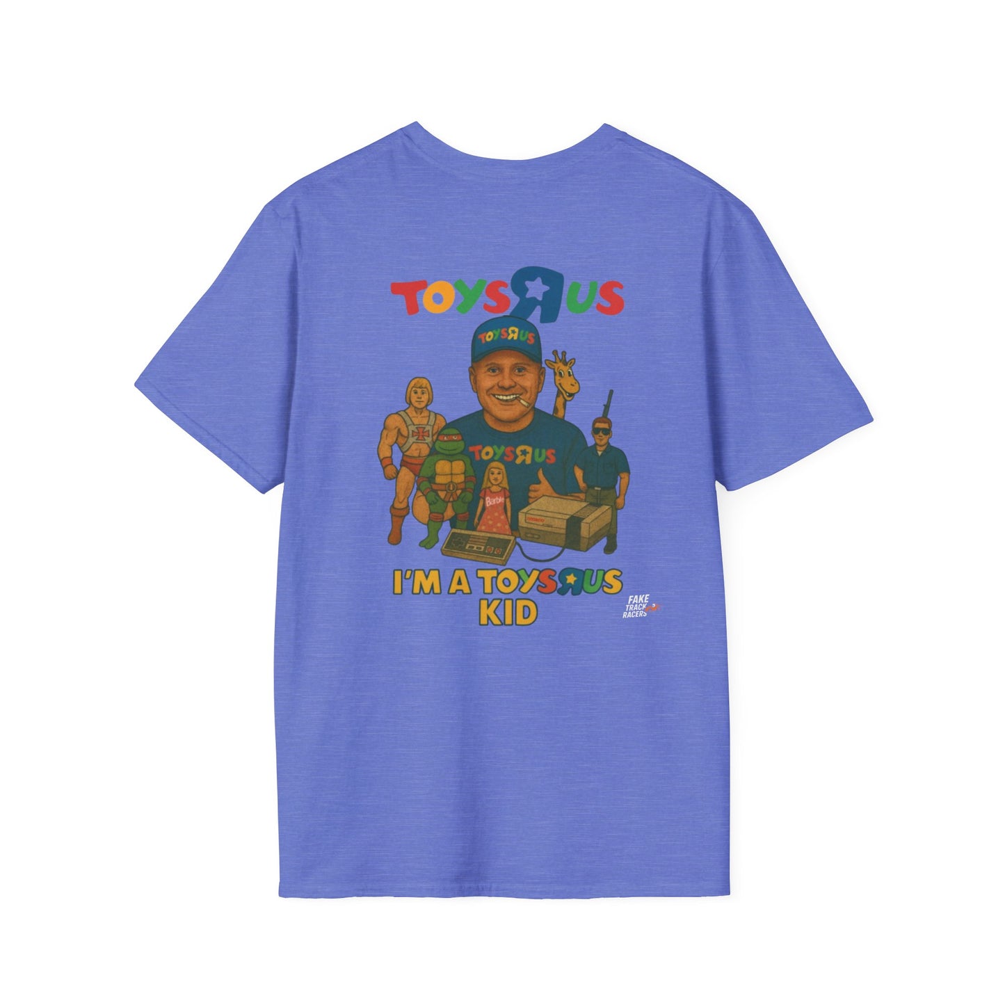 Vintage Style 90s Racing Tee Shirt BUDDY DINKKE Toys R Us Shirt Fake Track Racers
