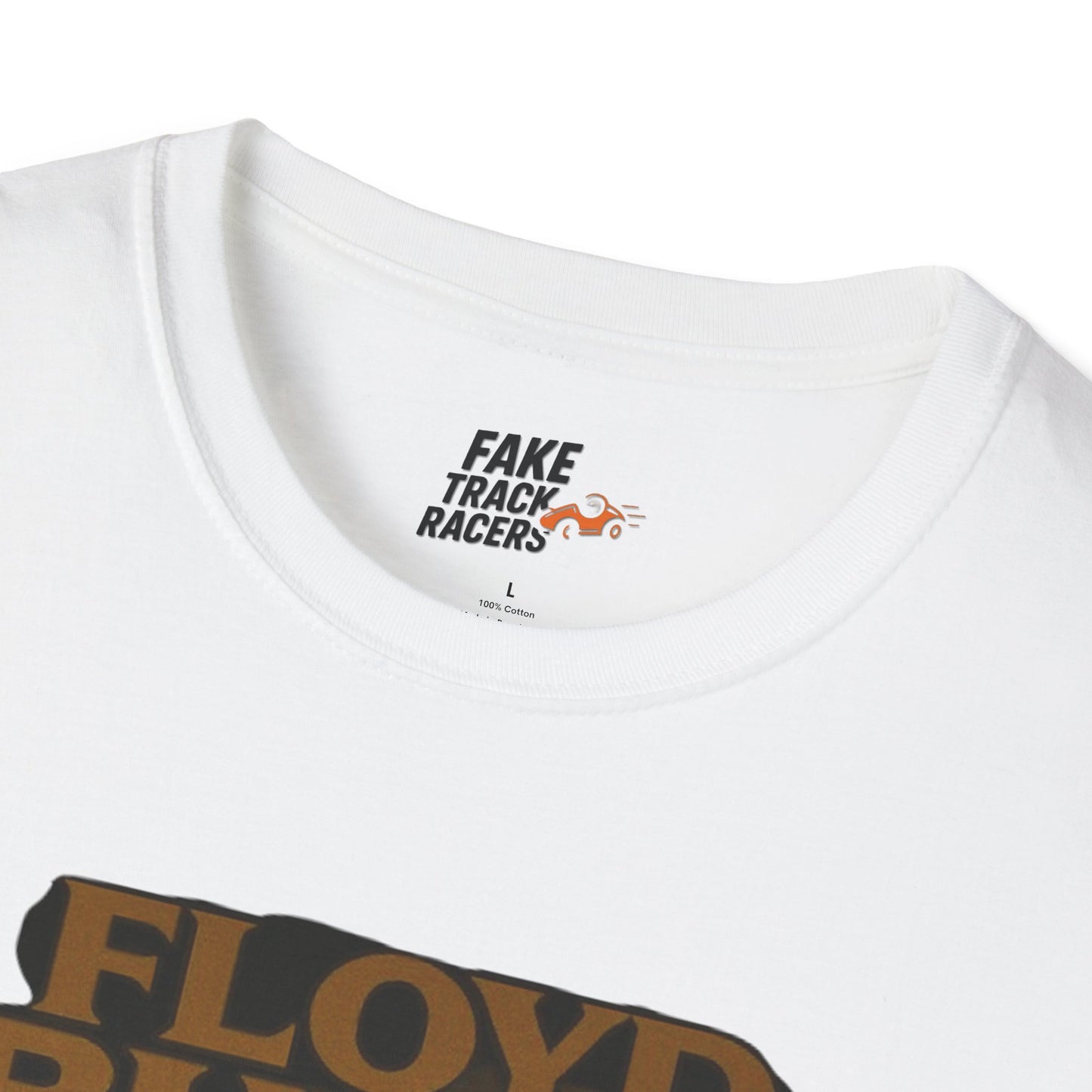 Vintage Style 90s Racing Tee Shirt FLOYD BUTTS Bapst Fake Track Racers
