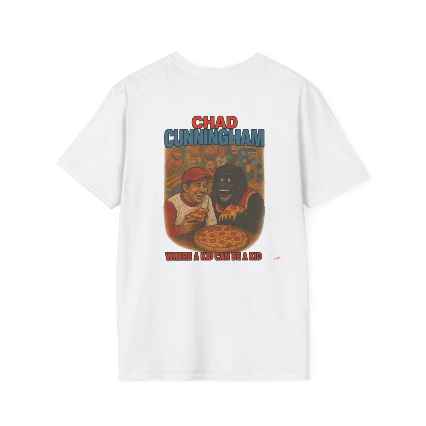 Vintage Style 90s Racing Tee Shirt CHAD CUNNINGHAM Showbiz Fake Track Racers