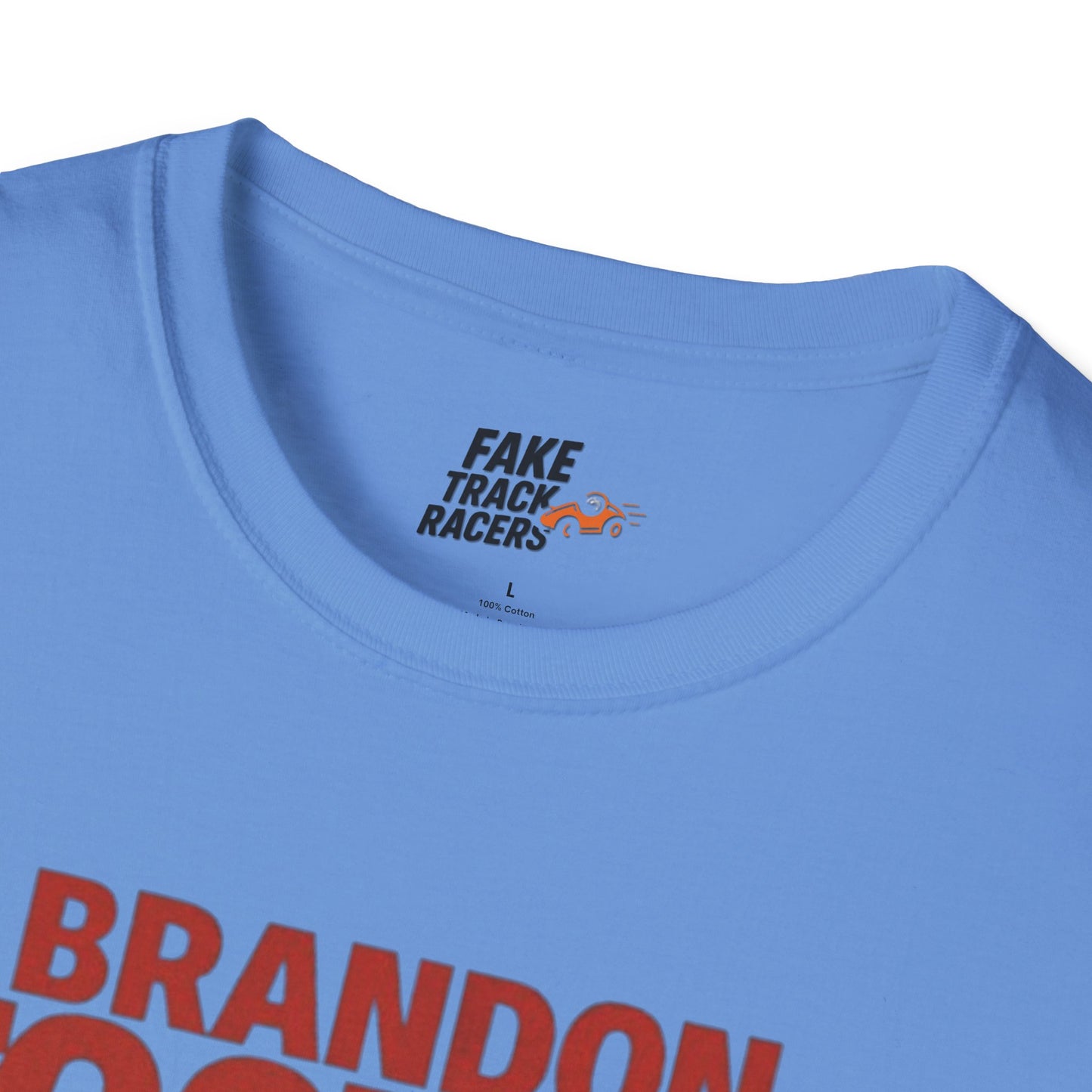 Vintage Style 90s Racing Tee Shirt BRANDON TOOTOO Alaska Fake Track Racers