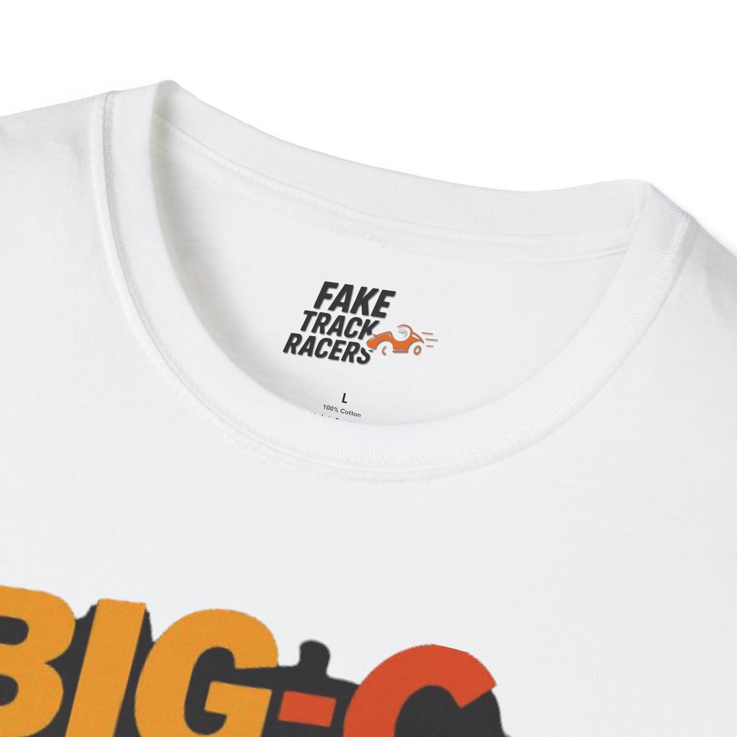 Vintage Style 90s Racing Tee Shirt TRIP HAMILTON BigC Fake Track Racers