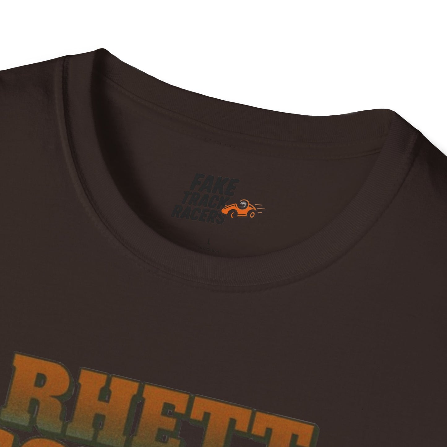 Vintage 90s Racing Tee Shirt RHETT COWAN, Fake Track Racing Shirt
