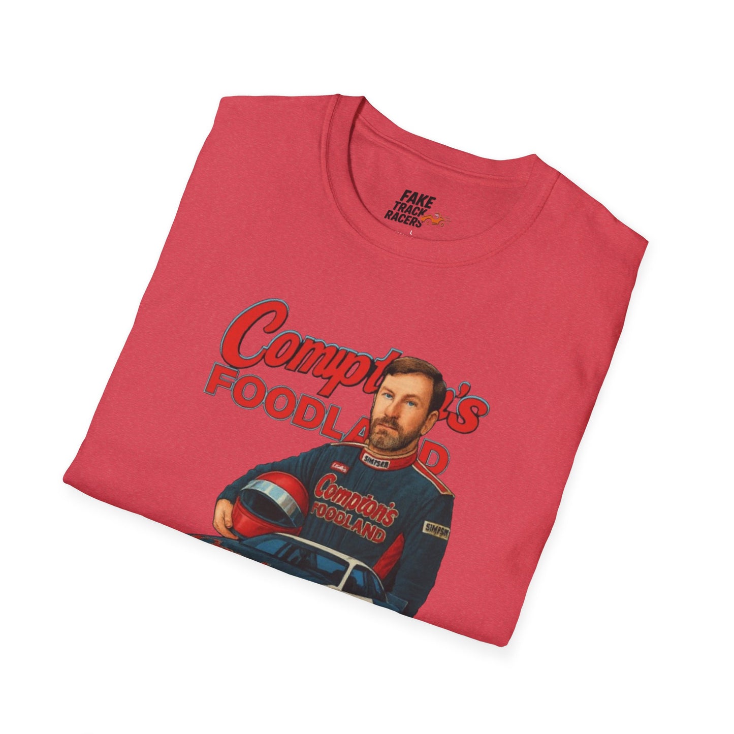 Vintage Style 90s Racing Tee Shirt GERONIMO LaFEET Comptons Fake Track Racers