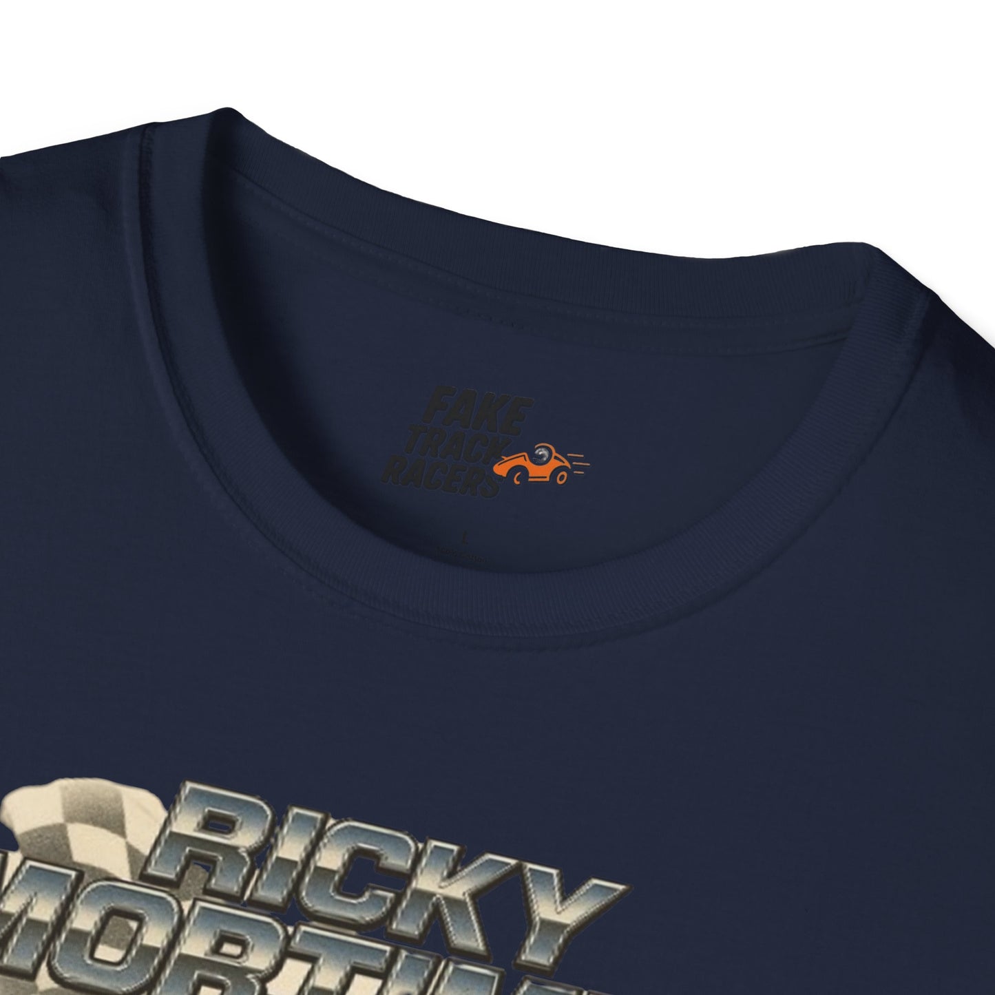 Vintage Style 90s Racing Tee Shirt RICKY MORTIMER PHOON Fake Track Racers