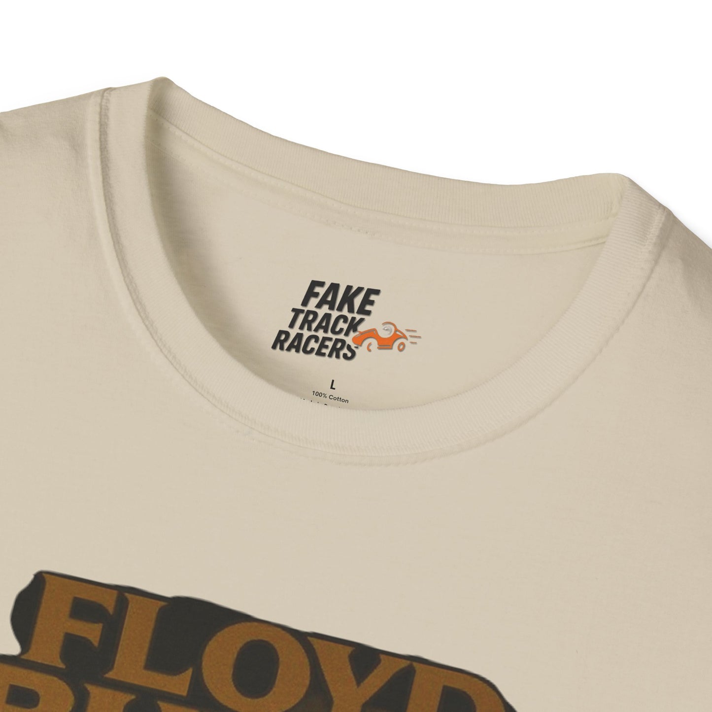 Vintage Style 90s Racing Tee Shirt FLOYD BUTTS Bapst Fake Track Racers