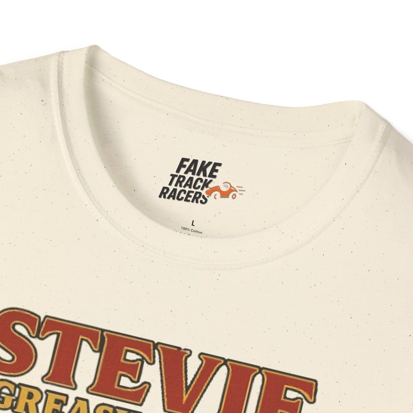 Vintage Style 90s Racing Tee Shirt STEVIE KREASY Whiskey Fake Track Racers