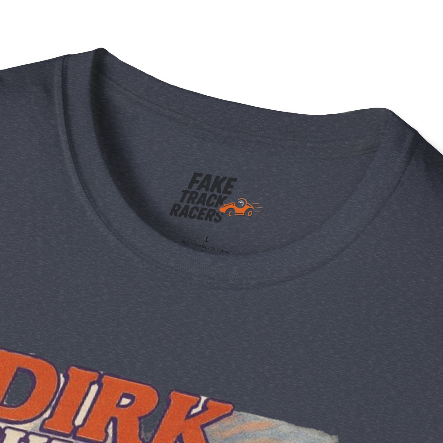 Vintage Style 90s Racing Tee DIRK CHUPWIPER DZ Fake Track Racers