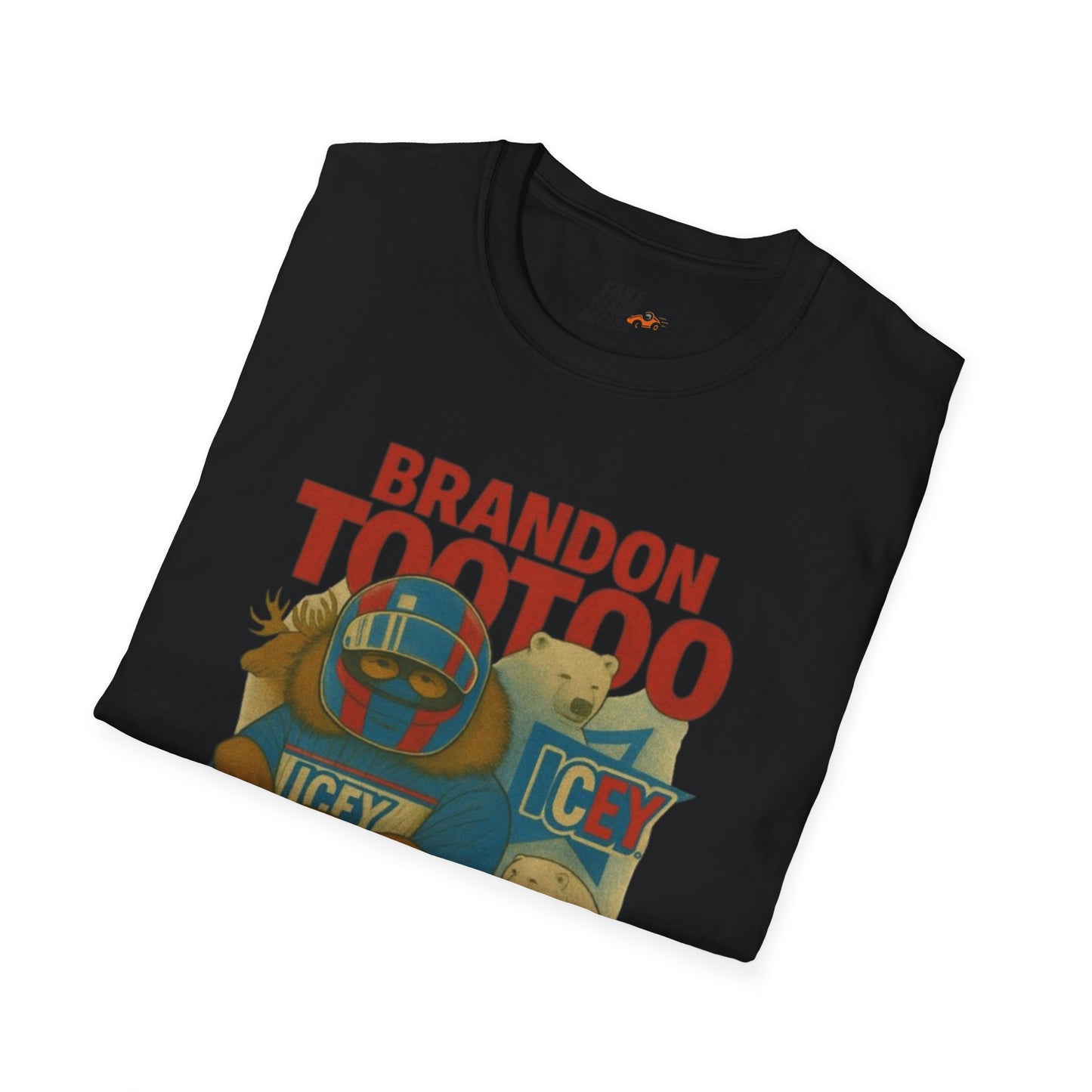 Vintage Style 90s Racing Tee Shirt BRANDON TOOTOO Alaska Fake Track Racers