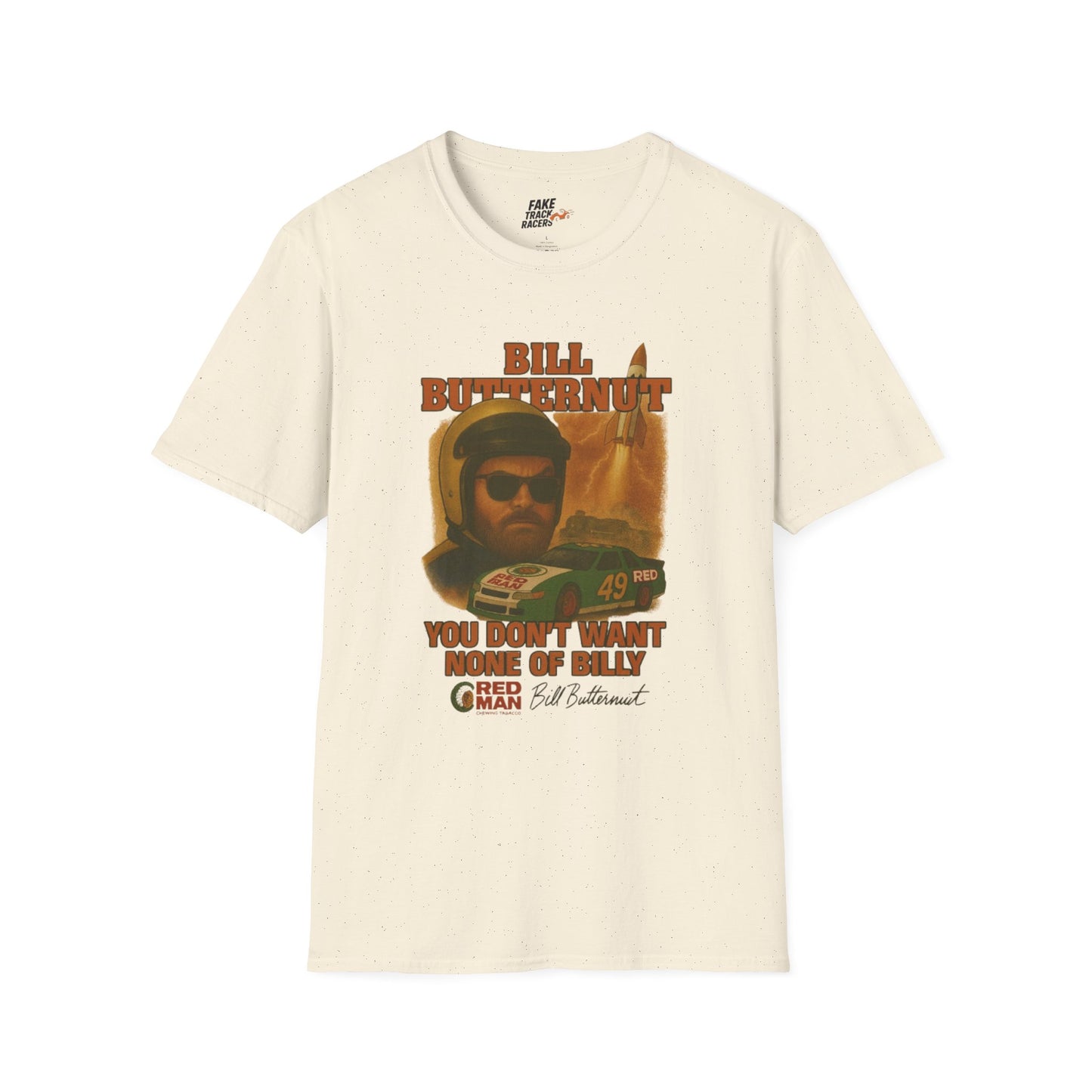 Vintage Style 90s Racing Tee Shirt BILLY BUTTERNUT Billy Shirt Fake Track Racers