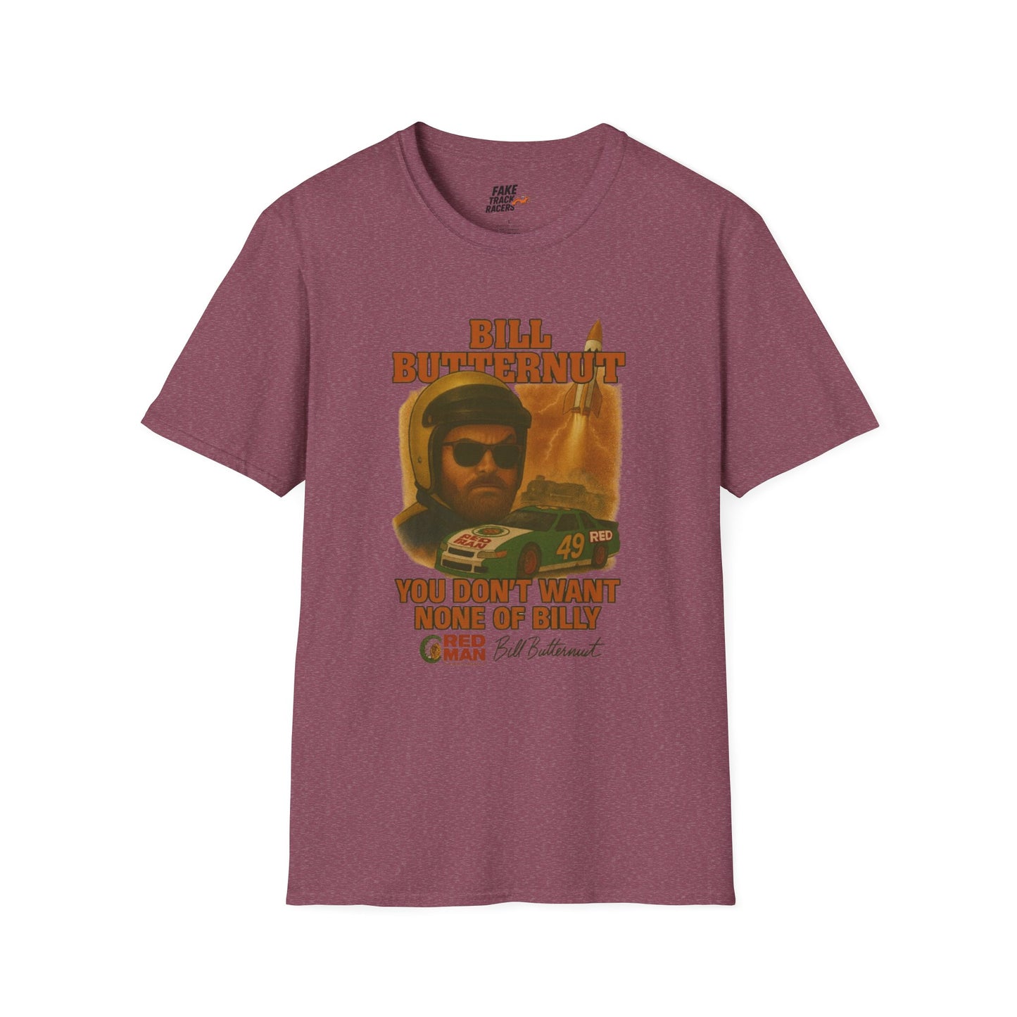 Vintage Style 90s Racing Tee Shirt BILLY BUTTERNUT Billy Shirt Fake Track Racers