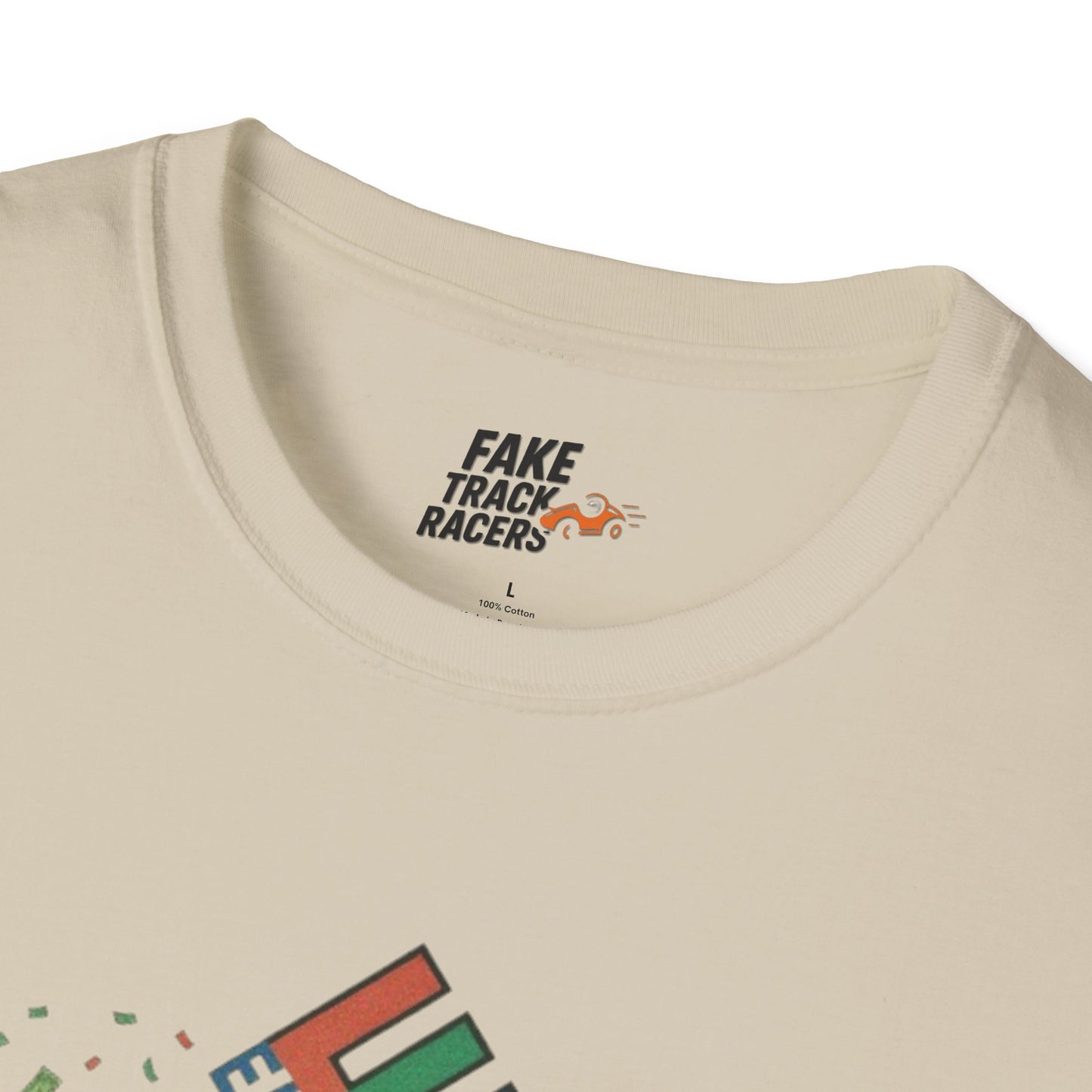 Vintage Style 90s Racing Tee Shirt BUCK BLANKENSHIP Enron Fake Track Racers
