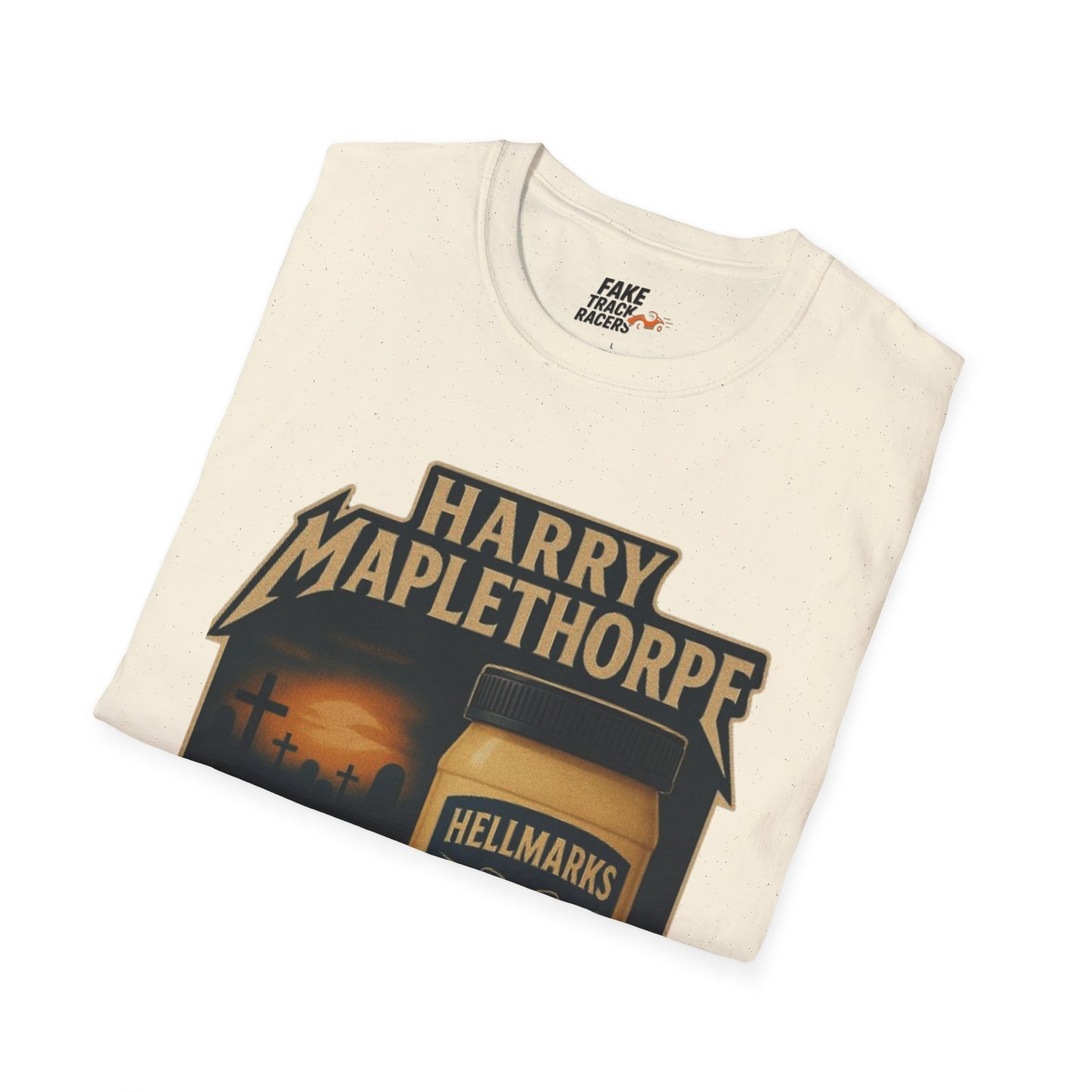 Vintage Style 90s Racing Tee Shirt HARRY MAPLETHORPE Hellmark's Fake Track Racers