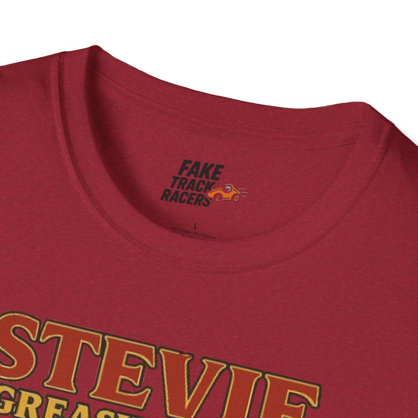 Vintage Style 90s Racing Tee Shirt STEVIE KREASY Whiskey Fake Track Racers