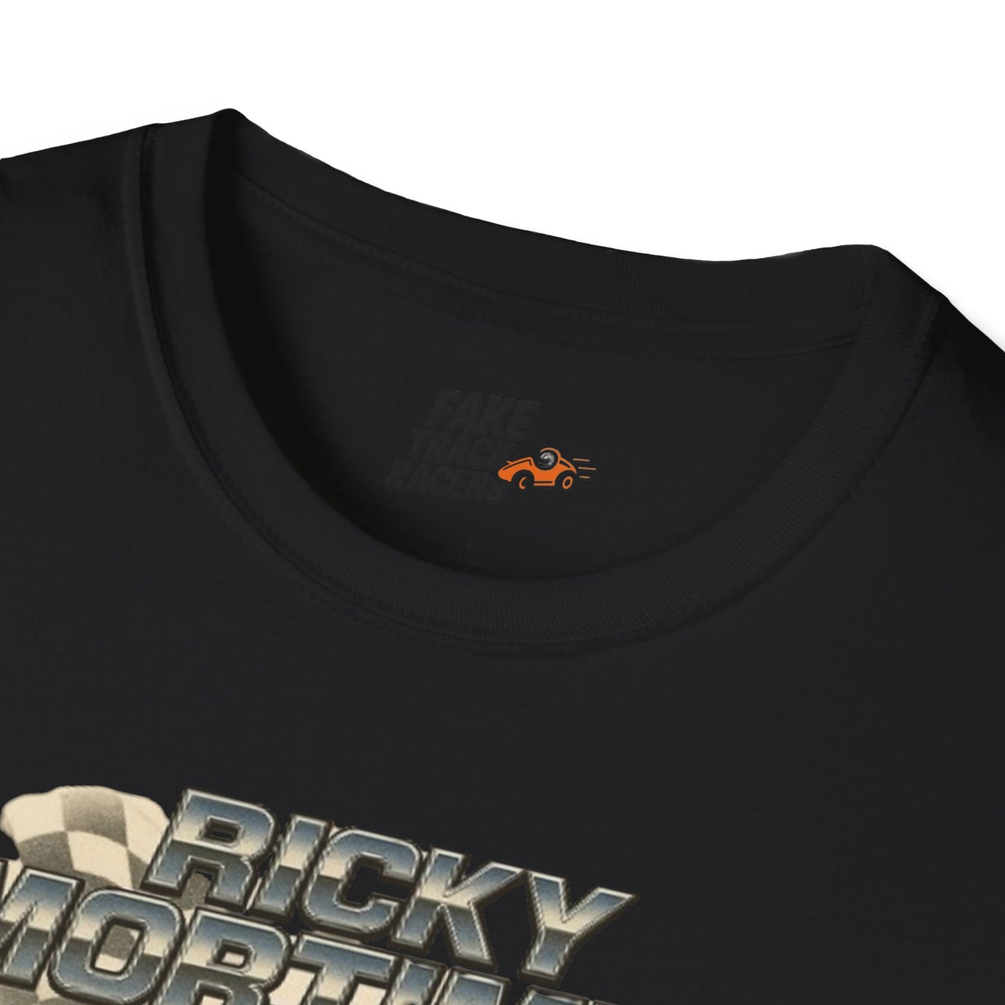 Vintage Style 90s Racing Tee Shirt RICKY MORTIMER PHOON Fake Track Racers