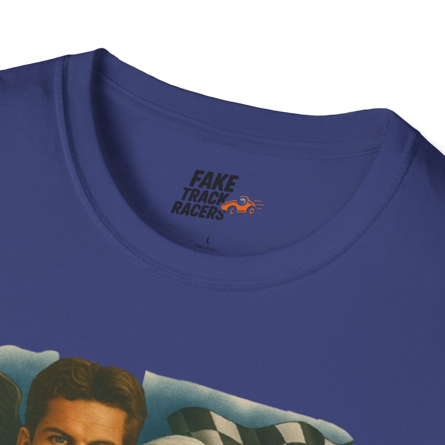 Vintage Style 90s Racing Tee Shirt BEAU DIESEL BC Fake Track Racers