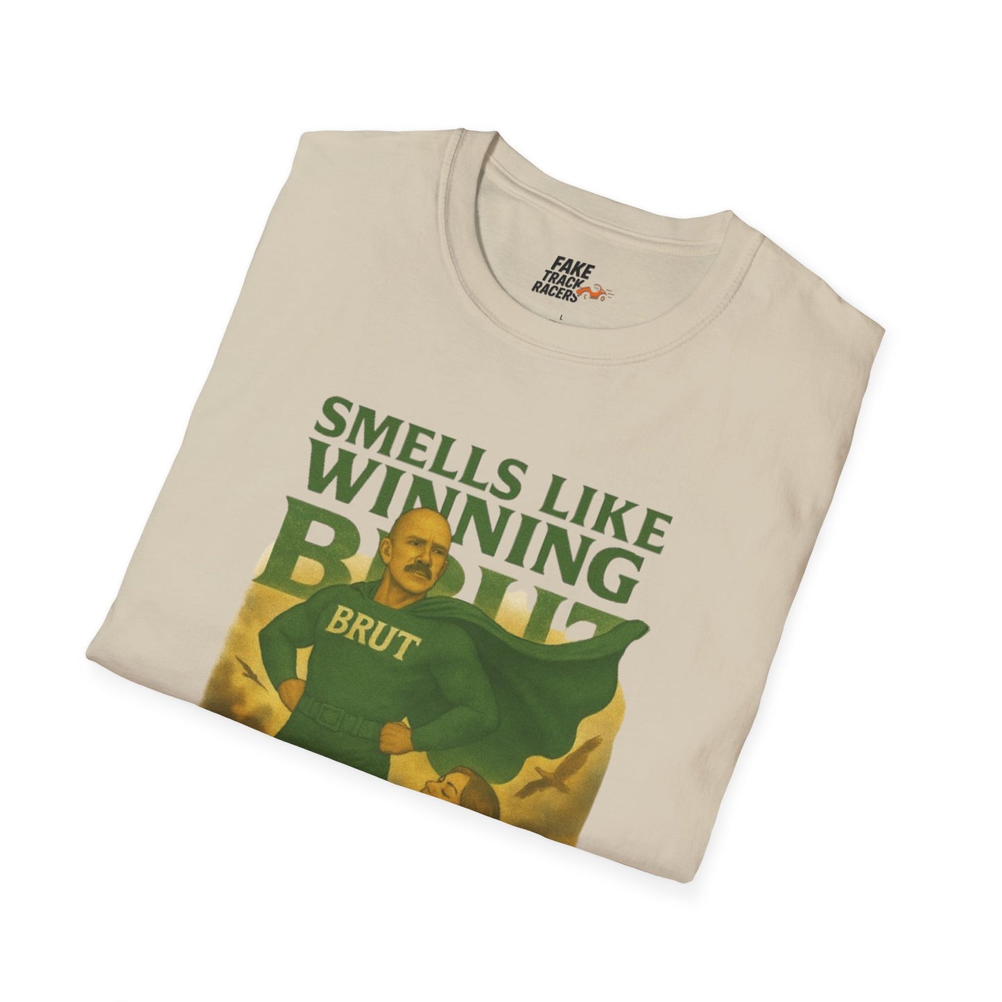 Vintage Style 90s Racing Tee Shirt HOWIE SCHROEDER Brut Fake Track Racers
